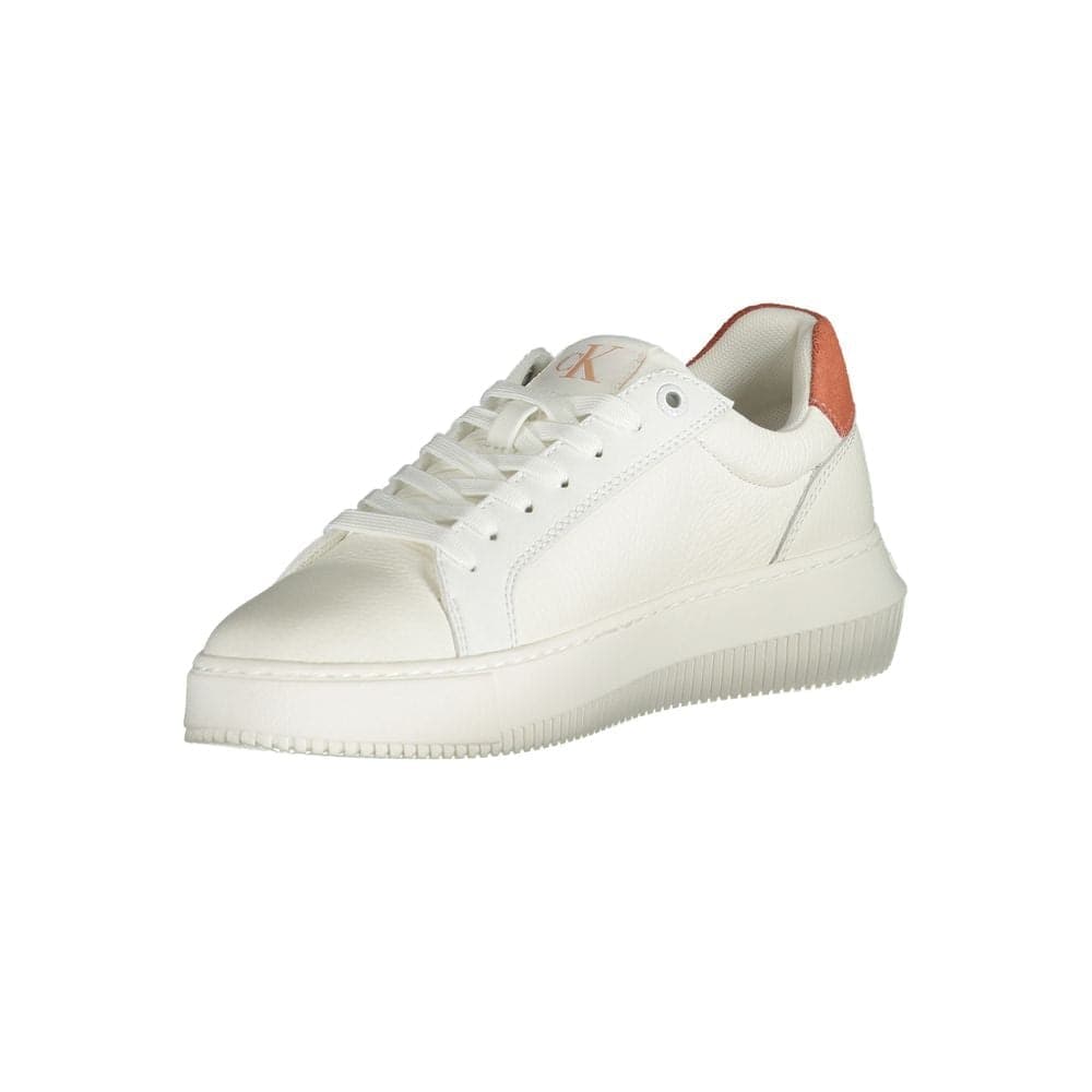 Calvin Klein White Polyurethane Women Sneaker - 3