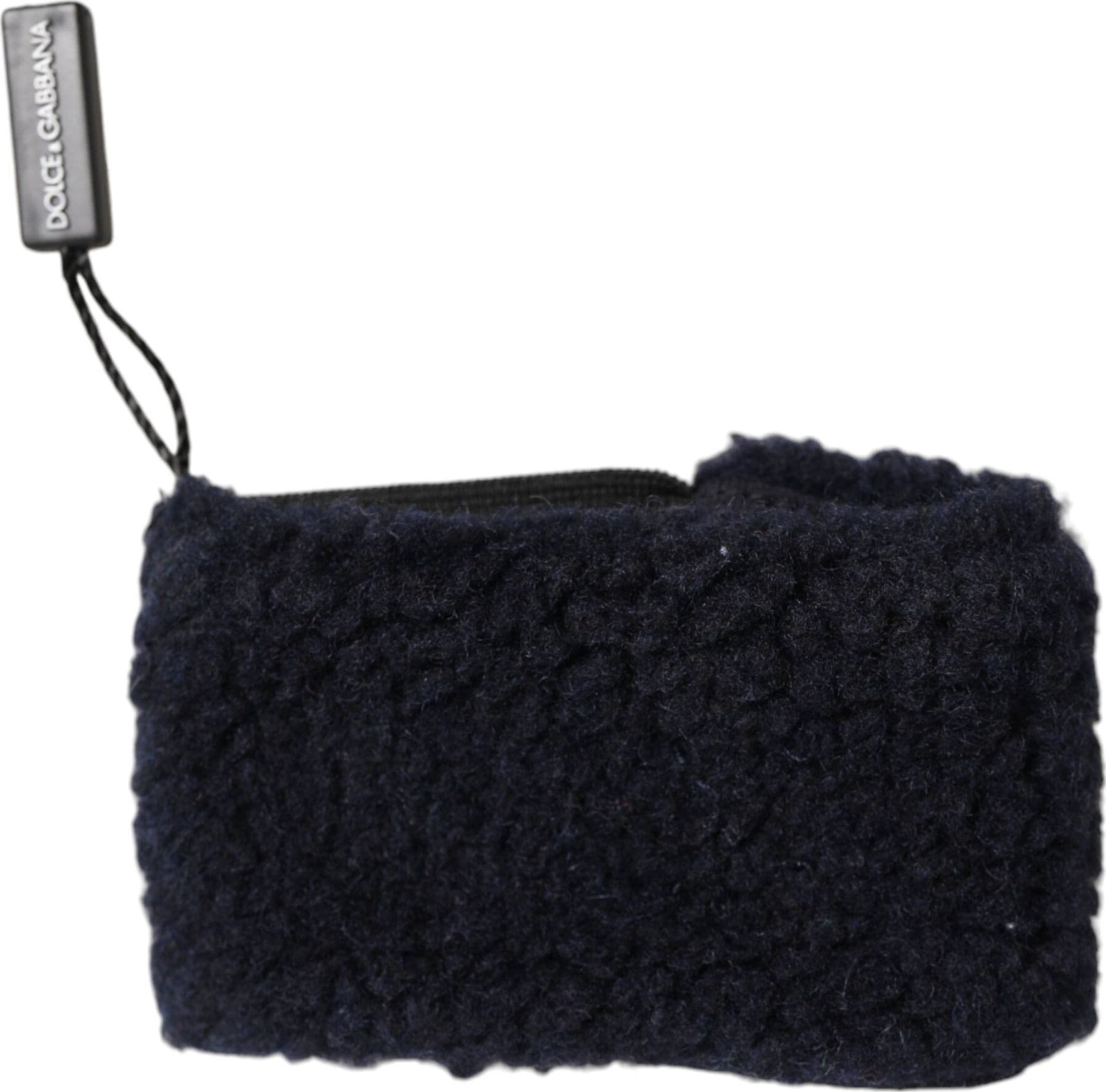 Dolce & Gabbana Black Wool Knitted Sweatbands Men Wristband - 2