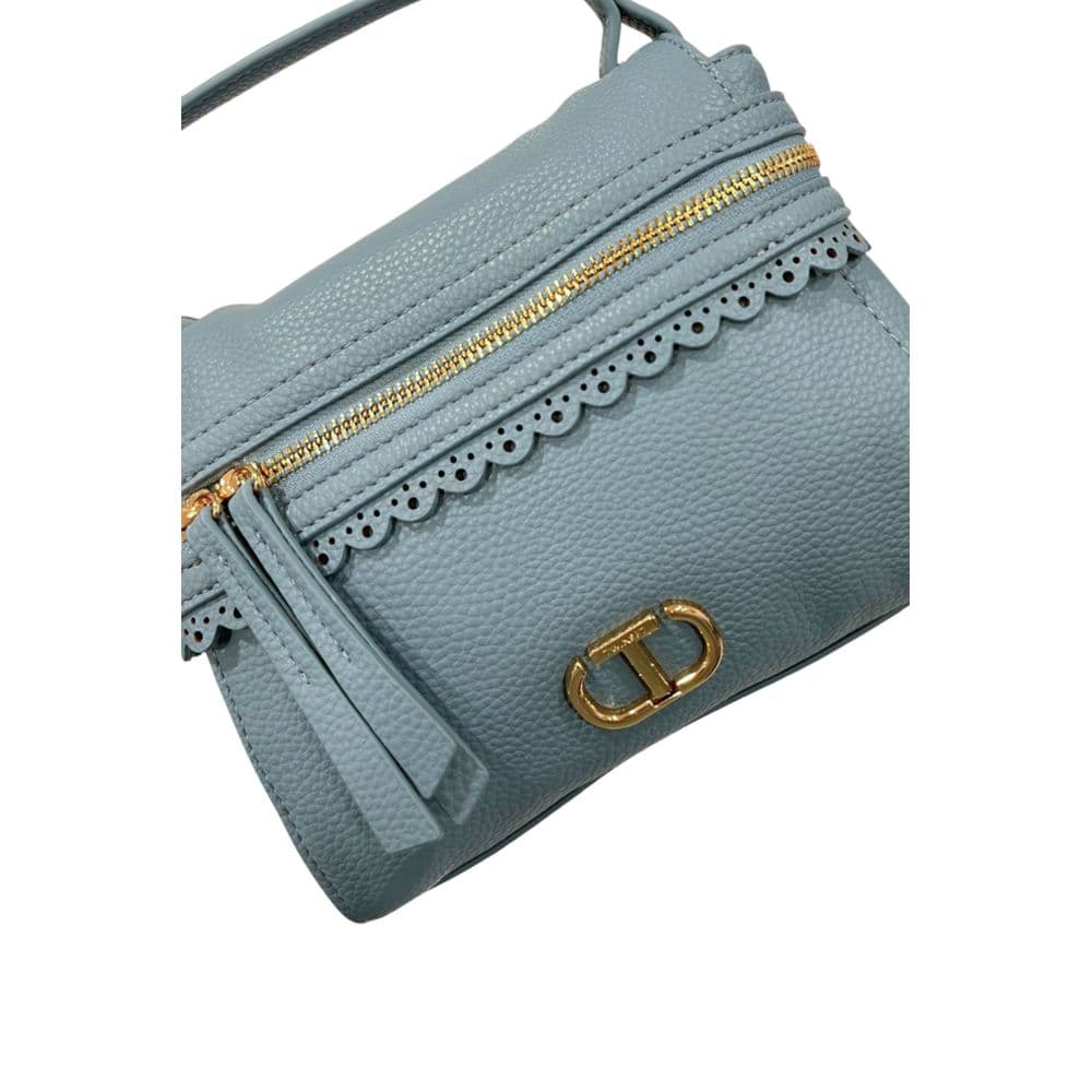 Twinset Blue PU Women Handbag - 5