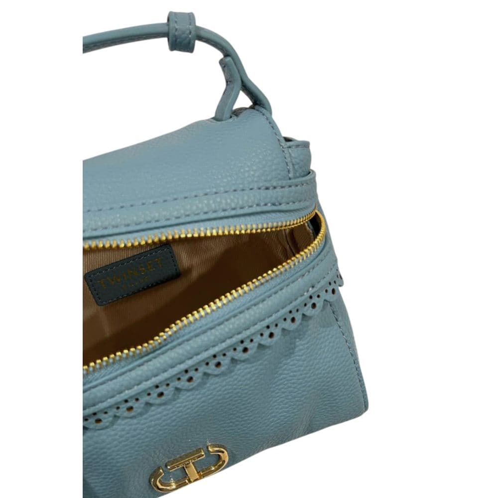 Twinset Blue PU Women Handbag - 6