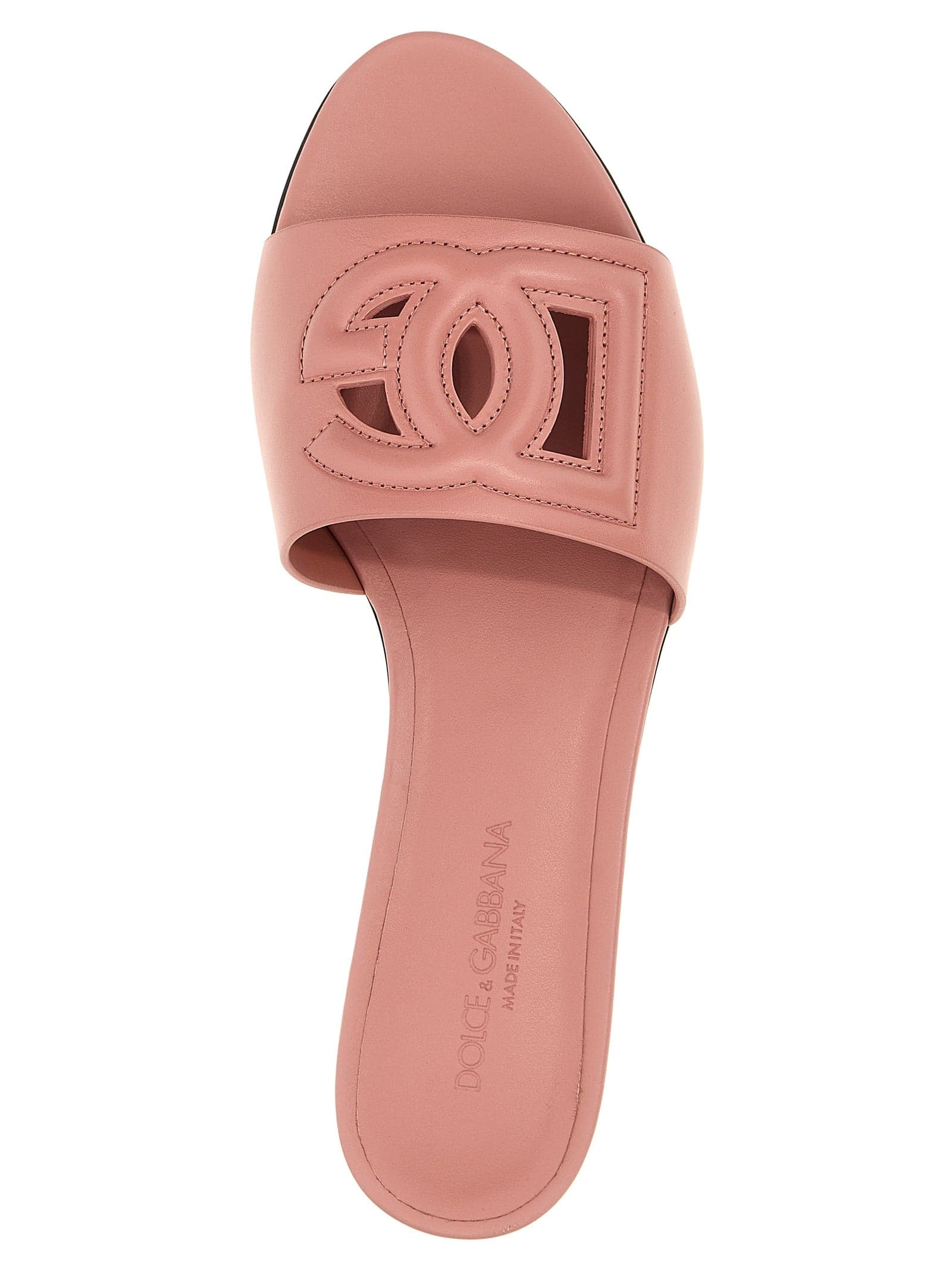 Dolce & Gabbana Multicolor Calfskin Slides - 4