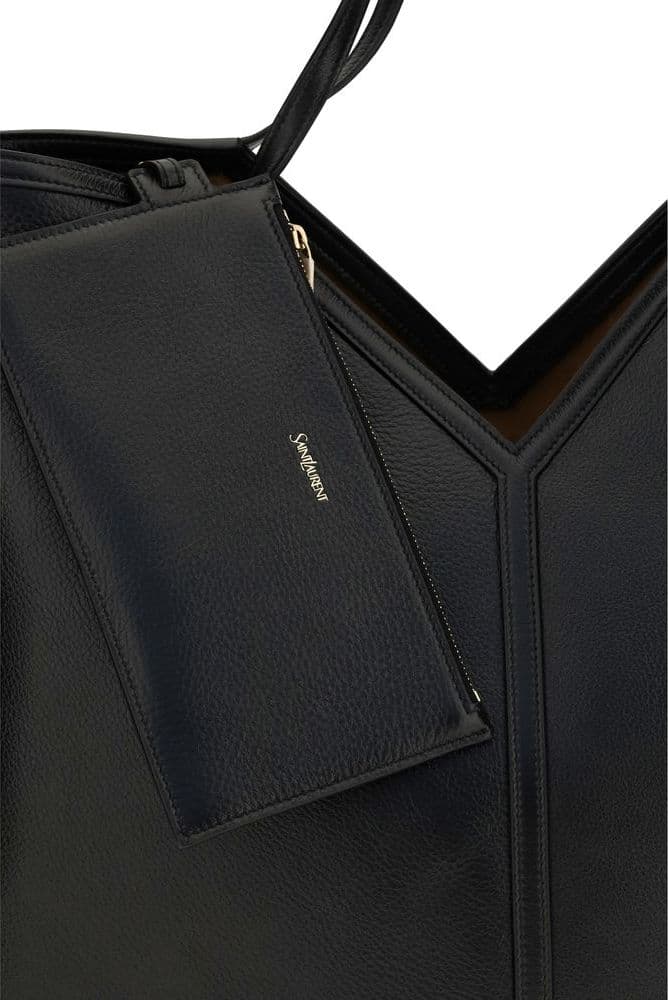 Saint Laurent Black Calf Leather Bos Taurus Shoulder Bag - 4