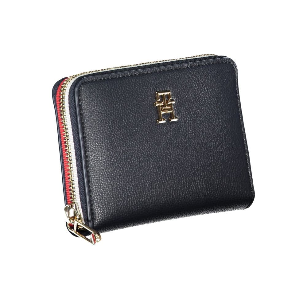 Tommy Hilfiger Blue Polyurethane Women Wallet - 3