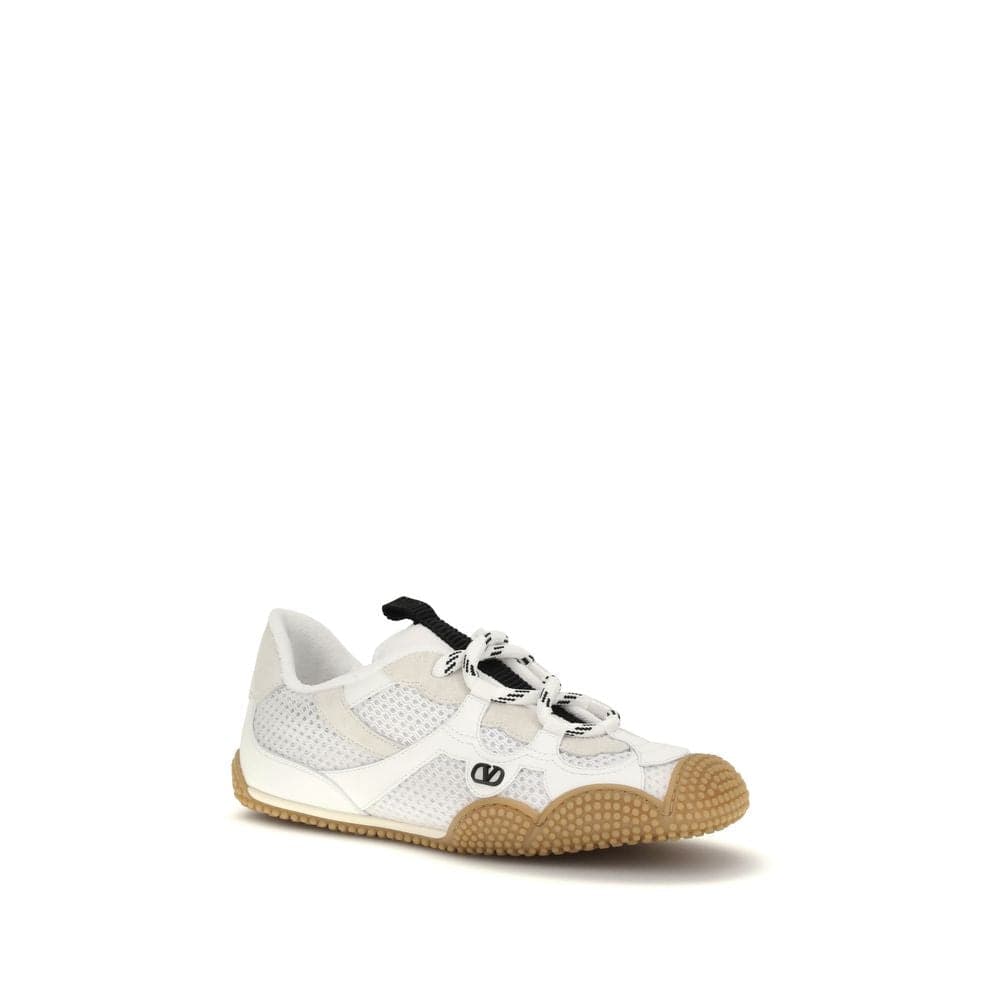 Valentino Garavani White Calf Leather Bos Taurus Athletic Sneakers - 2
