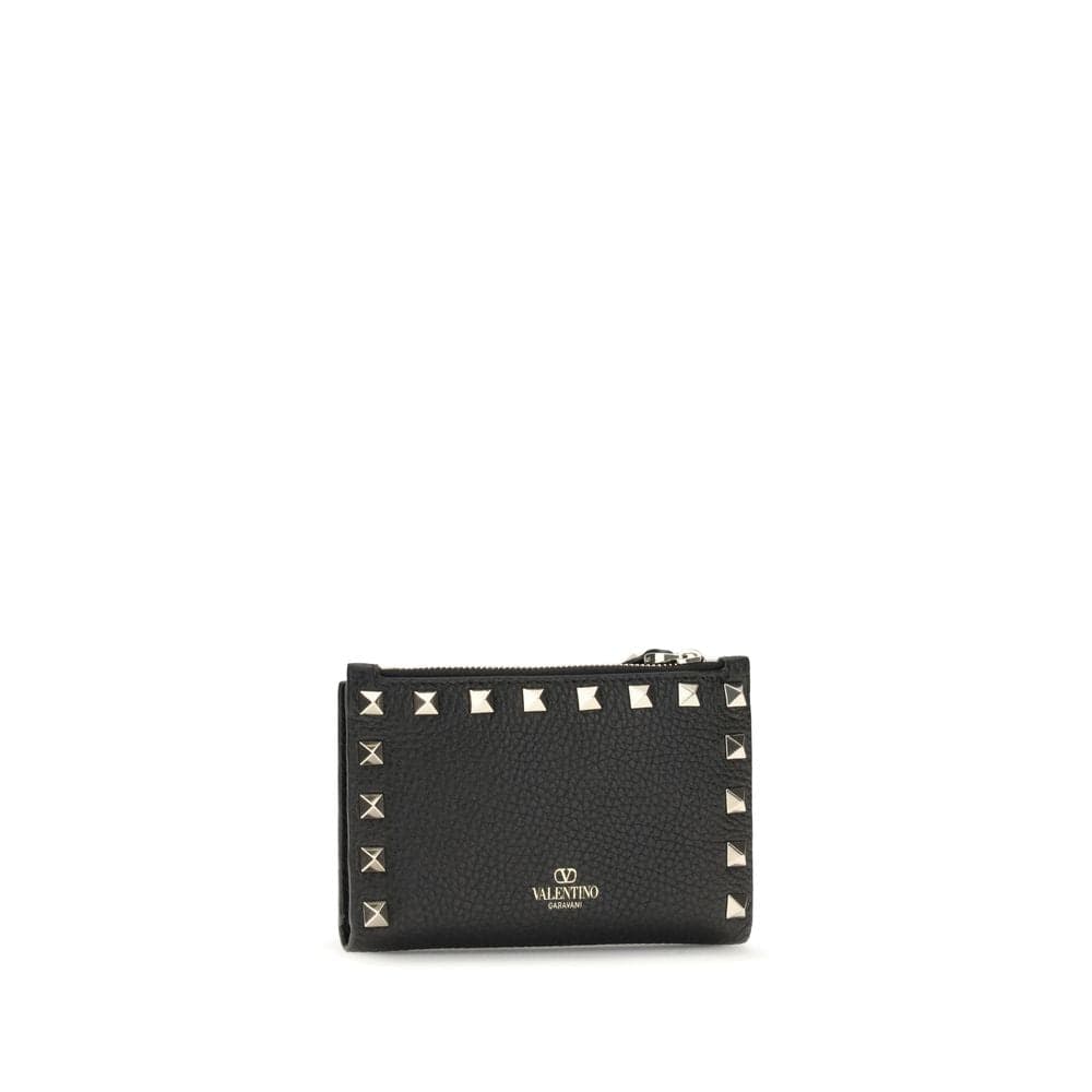Valentino Garavani Black Calf Leather Bos Taurus Wallet - 2