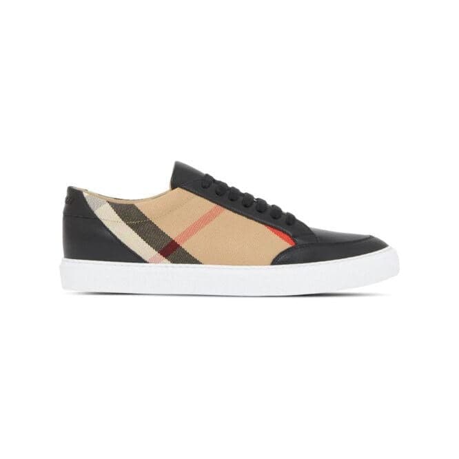 Burberry Black Leather New Salmond Sneakers - 2