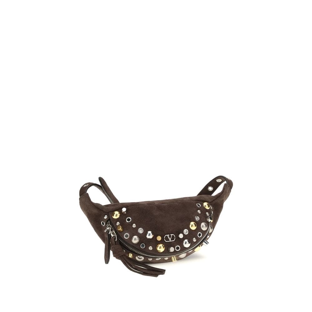 Valentino Garavani Brown Calf Leather Bos Taurus Shoulder Bag - 2