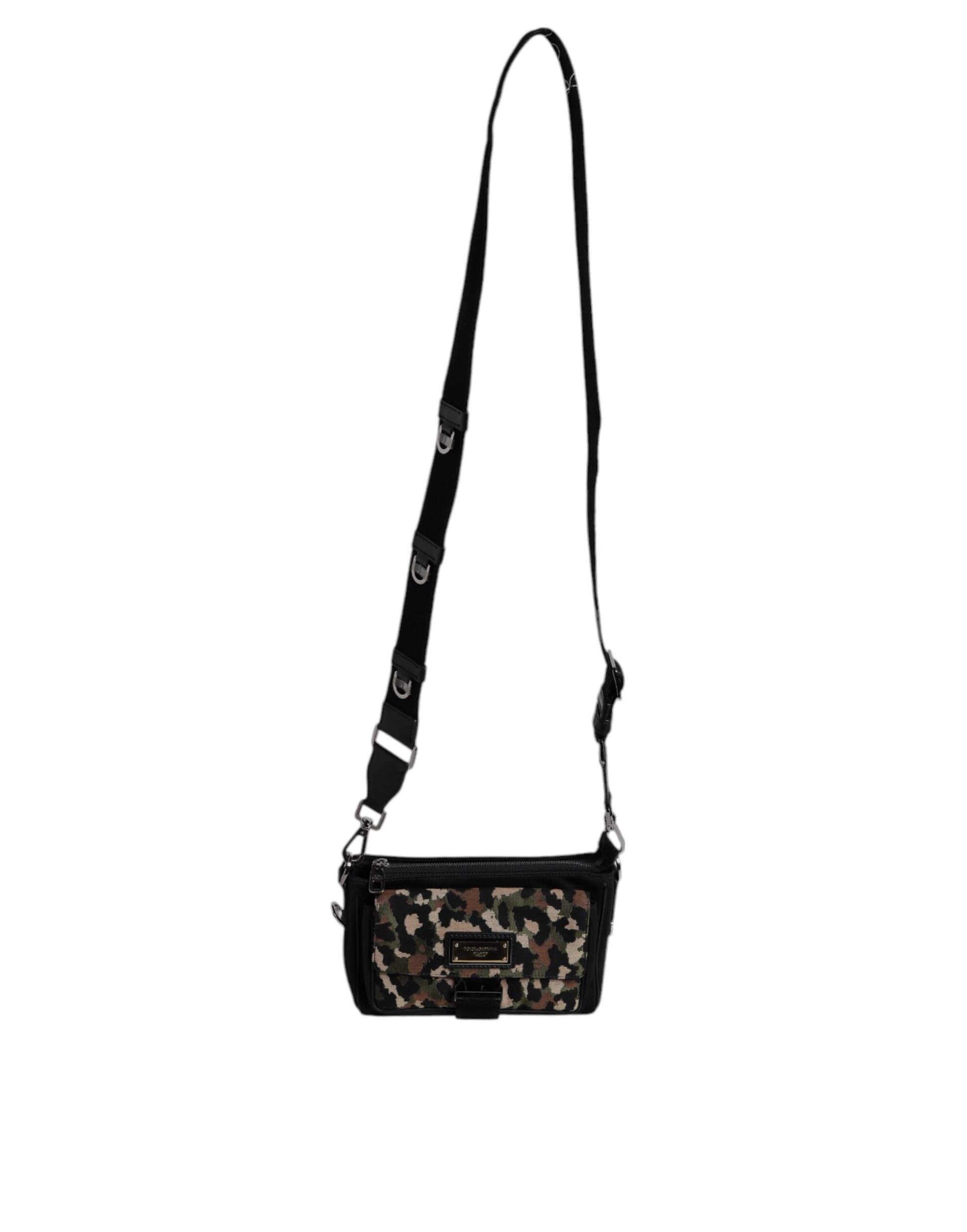 Dolce & Gabbana Multicolor Leopard Jacquard Crossbody Bag - 8