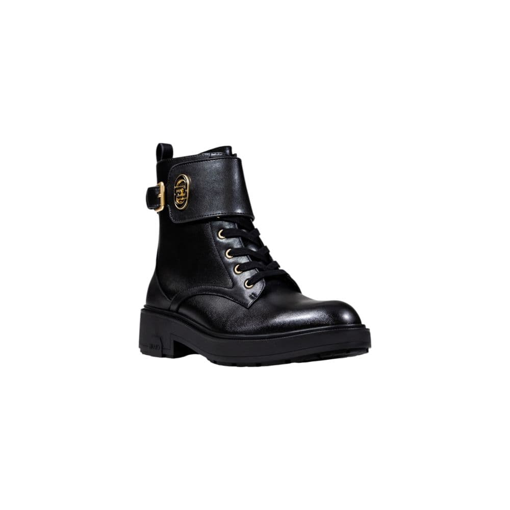 Liu Jo Black Artificial Leather Lace-Up Boots - 2