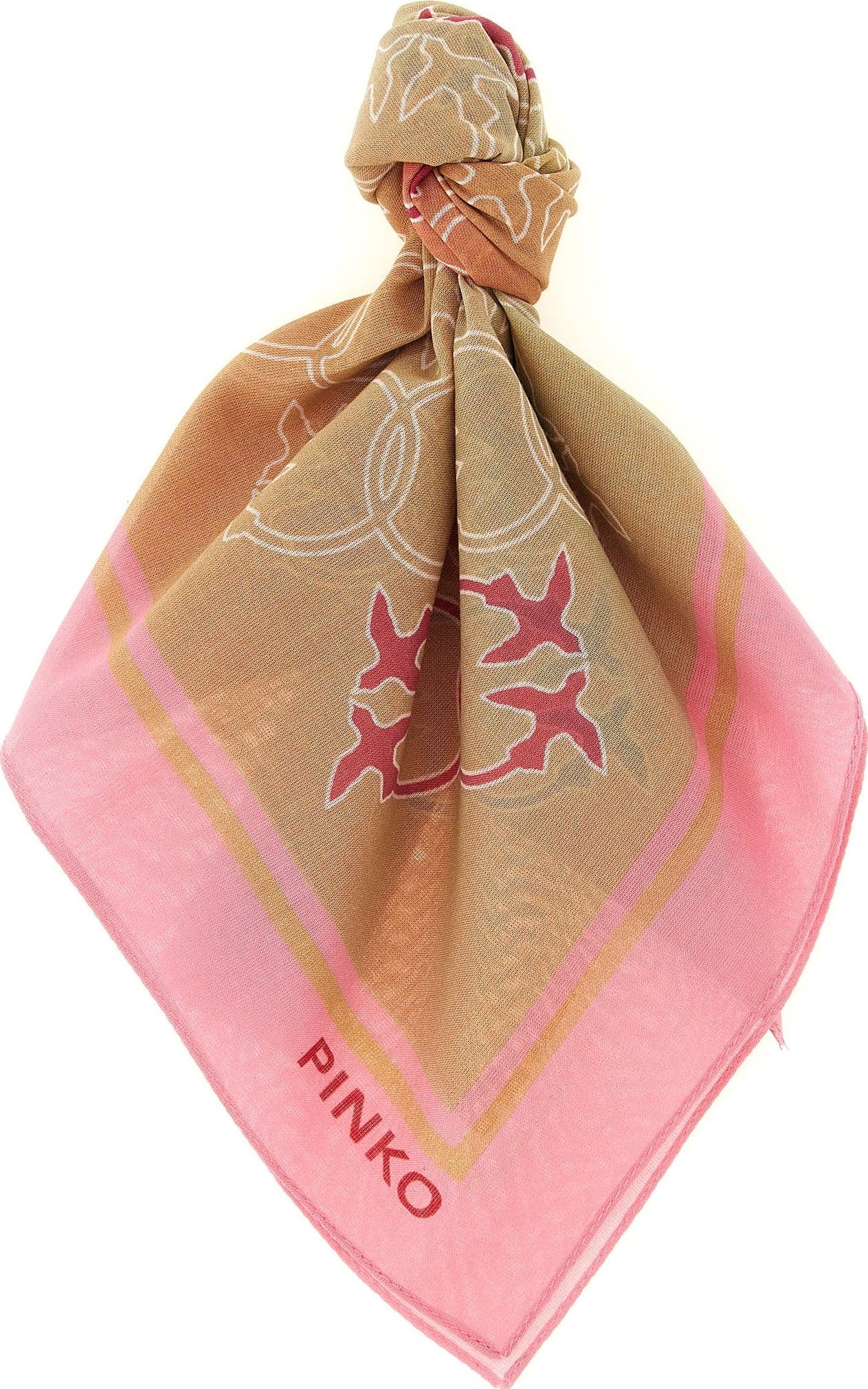 PINKO Multicolor Cotton Scarf