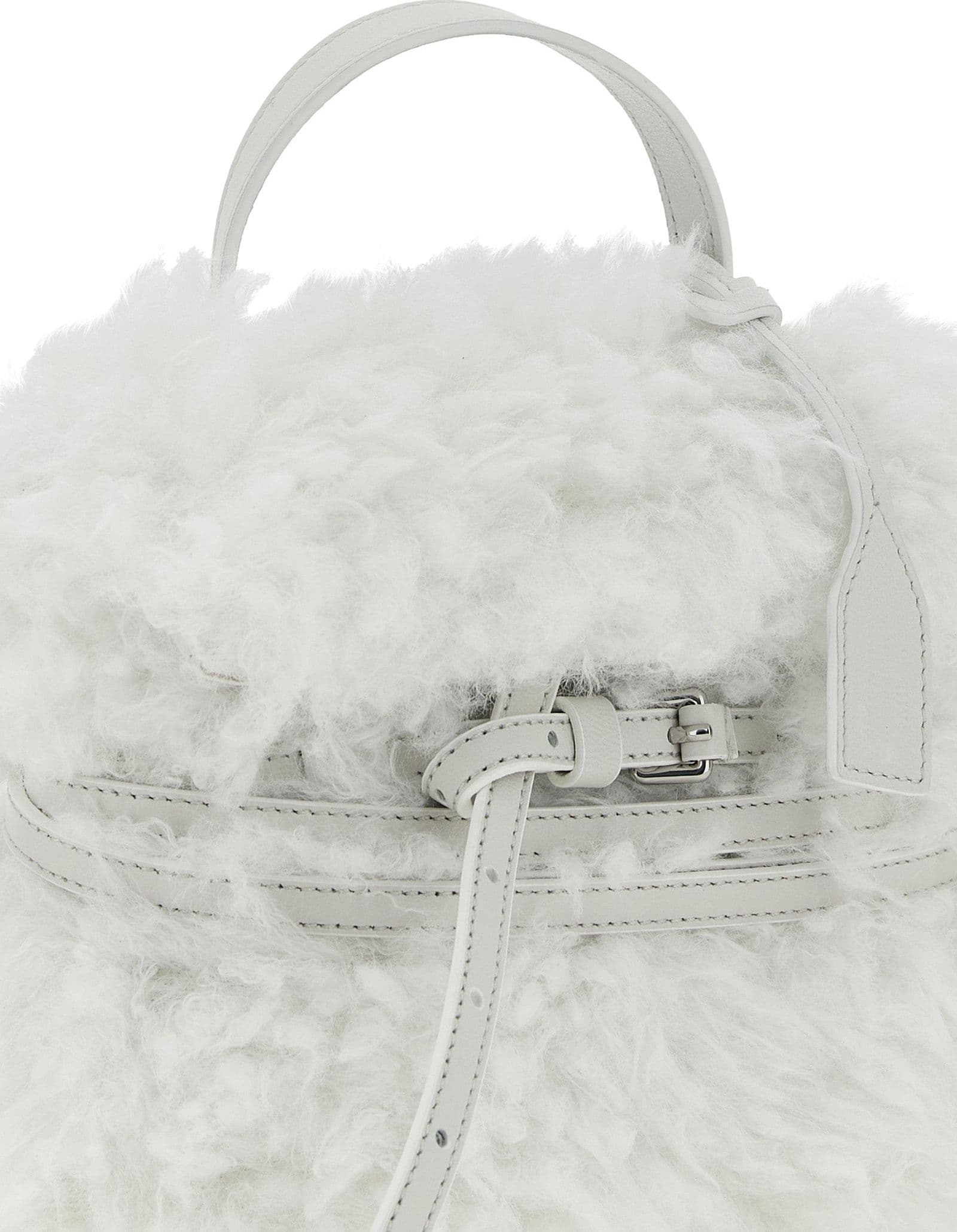Moschino White Leather Handbag - 3
