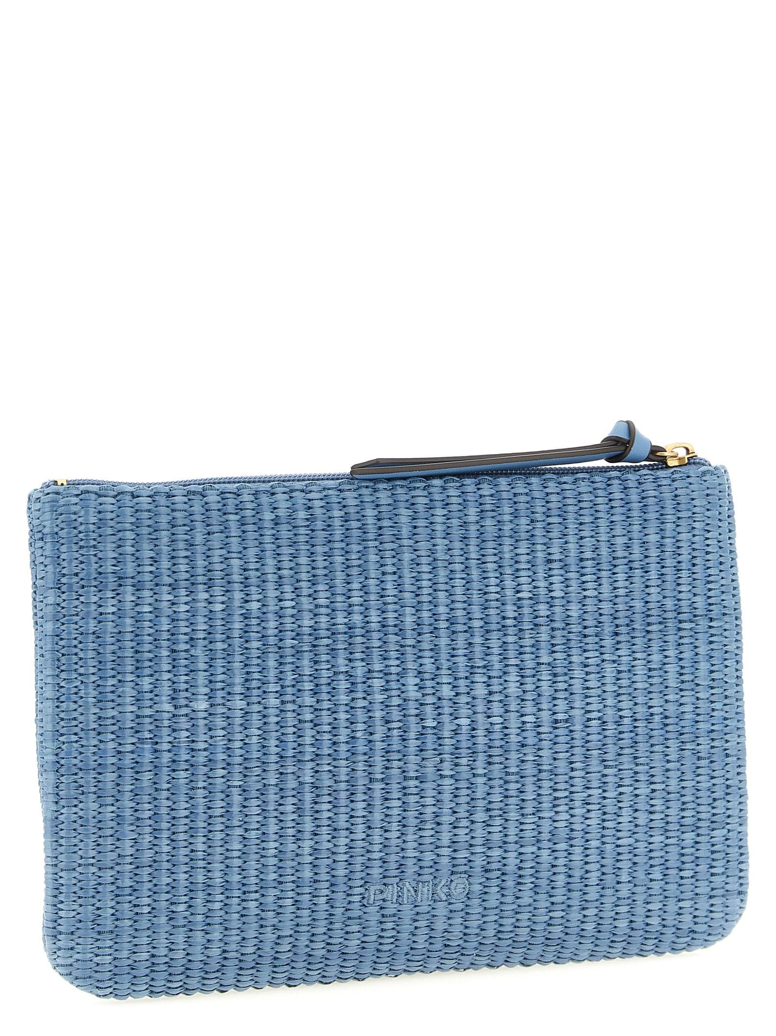PINKO Blue Polypropylene Clutch Bag - 2