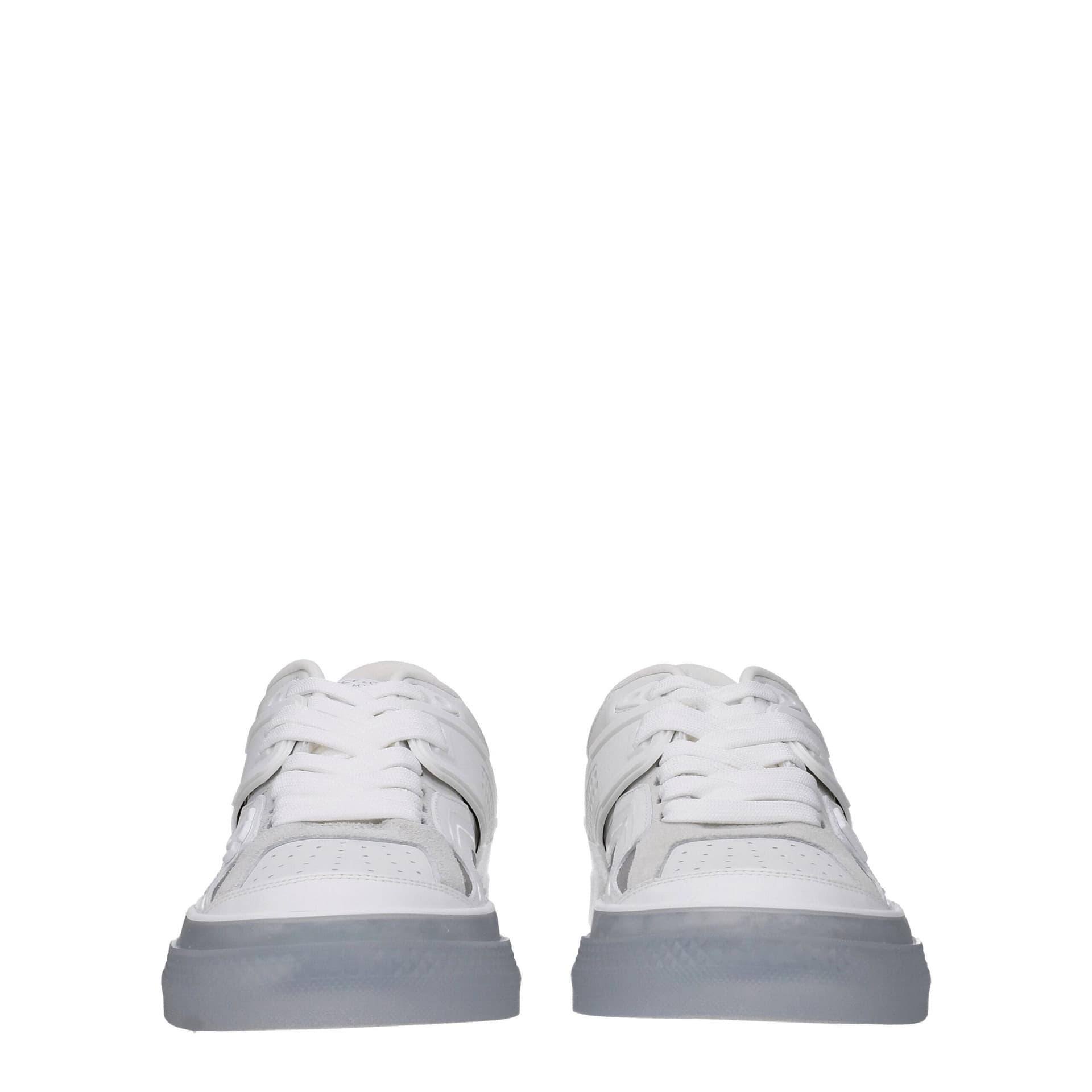 Dolce & Gabbana White Leather Low Top Sneakers - 3