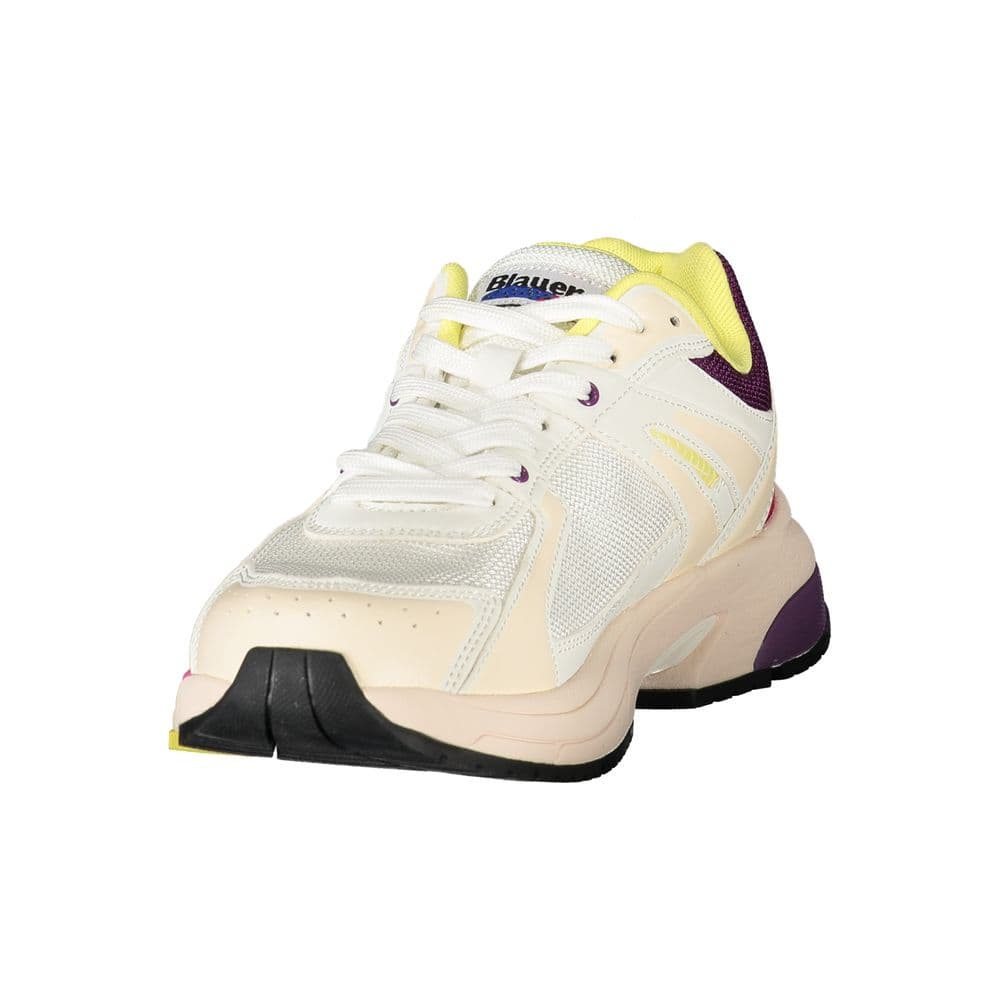 Blauer White Polyurethane Women Sneaker - 3