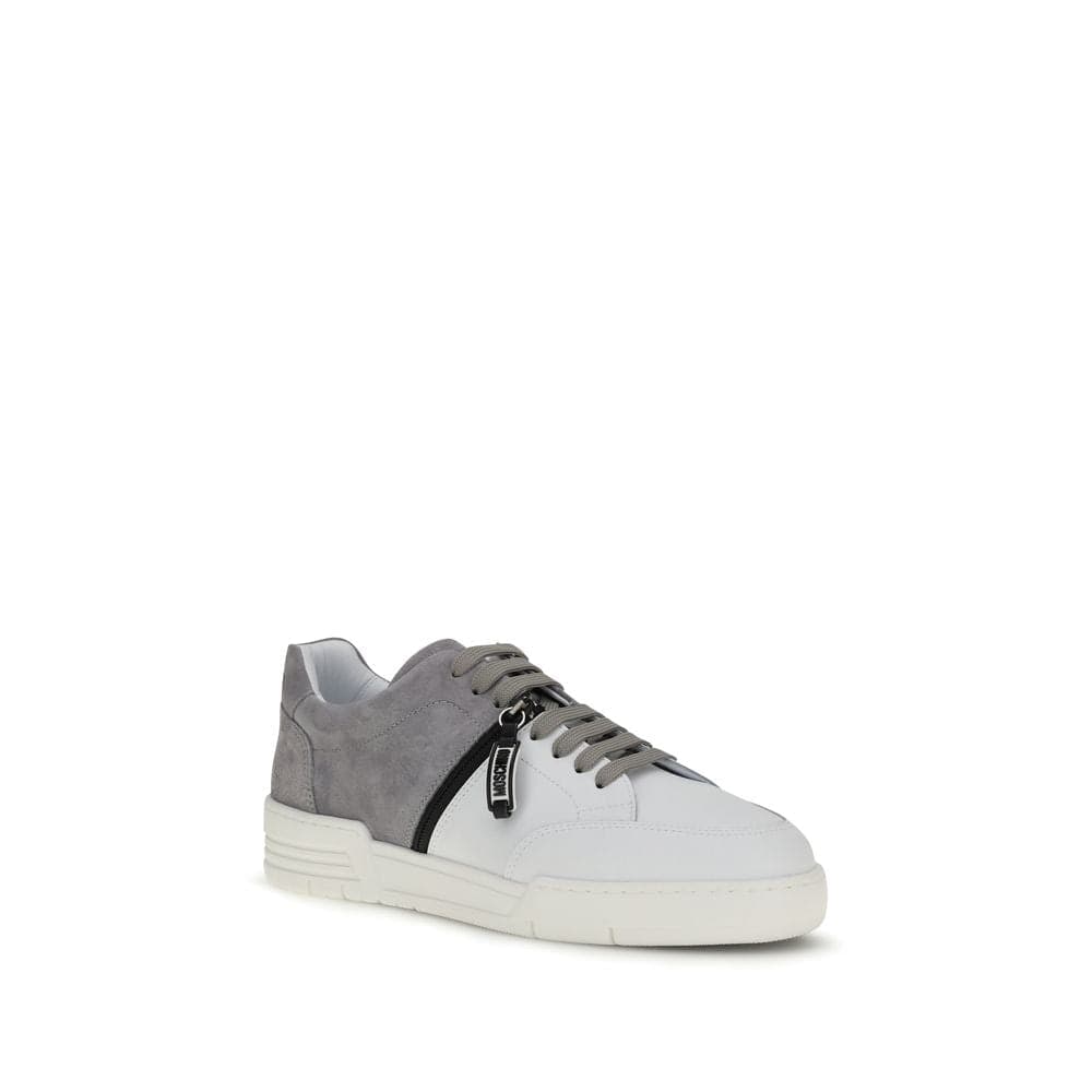 Moschino Multicolor Calf Leather Bos Taurus Low Top Sneakers - 2