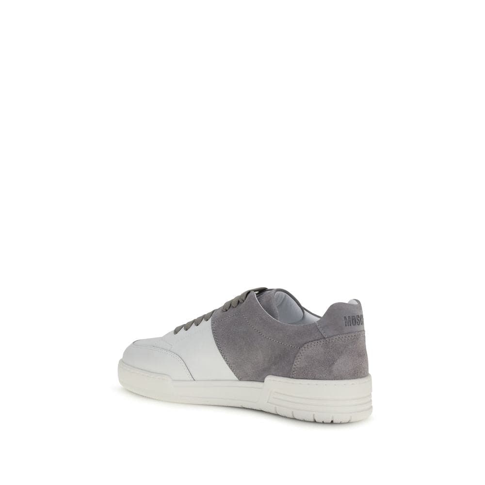 Moschino Multicolor Calf Leather Bos Taurus Low Top Sneakers - 3