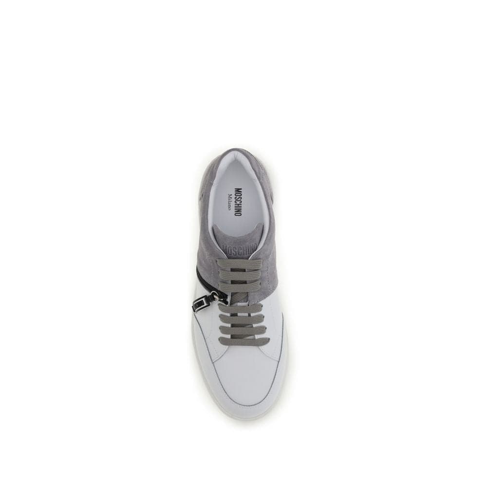 Moschino Multicolor Calf Leather Bos Taurus Low Top Sneakers - 4