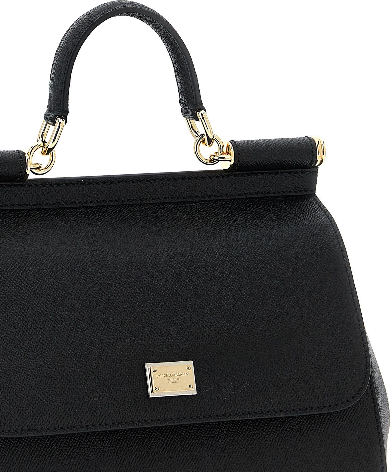 Dolce & Gabbana Black Calfskin Handbag - 3