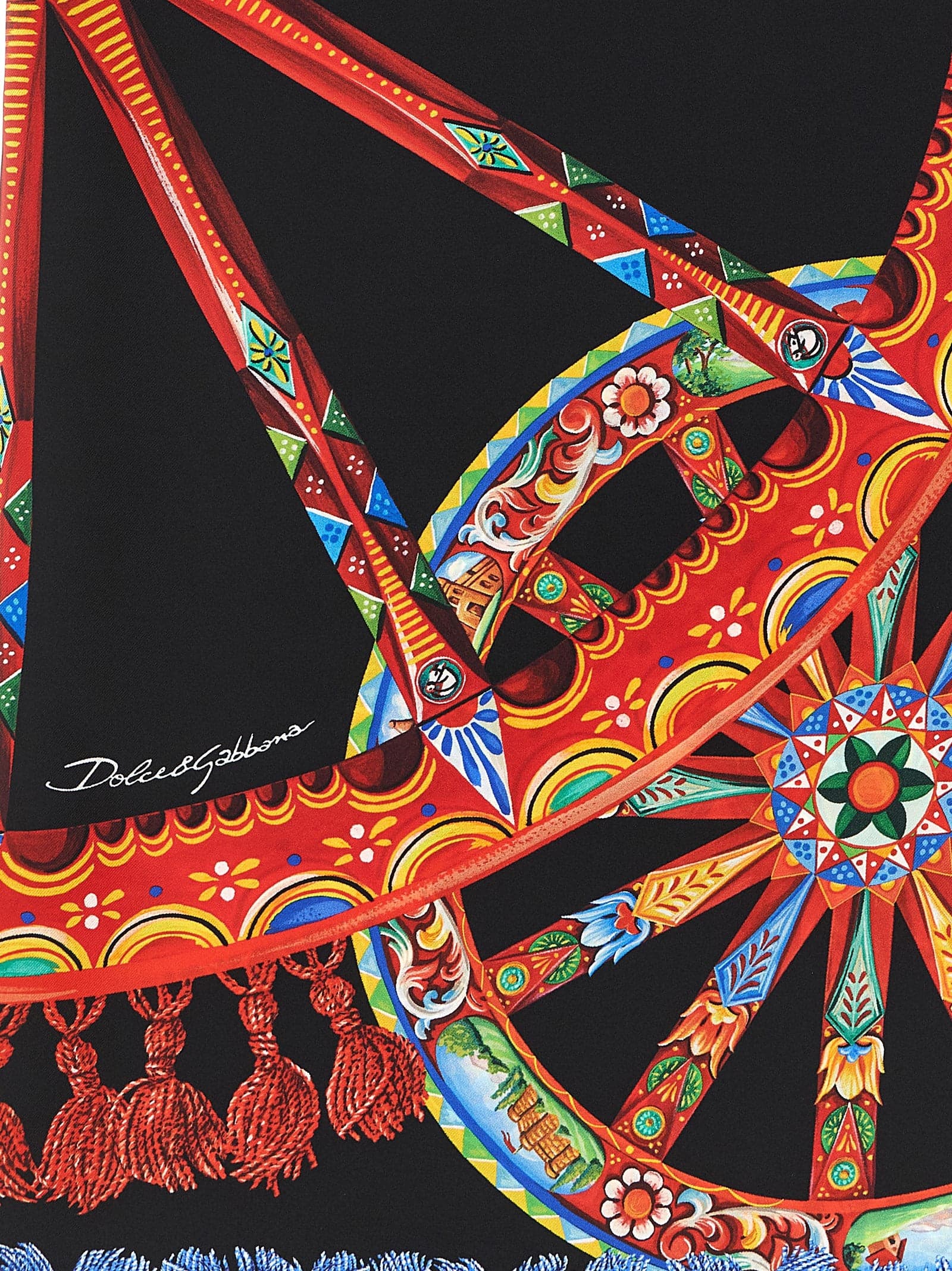 Dolce & Gabbana Multicolor Silk Scarf - 3