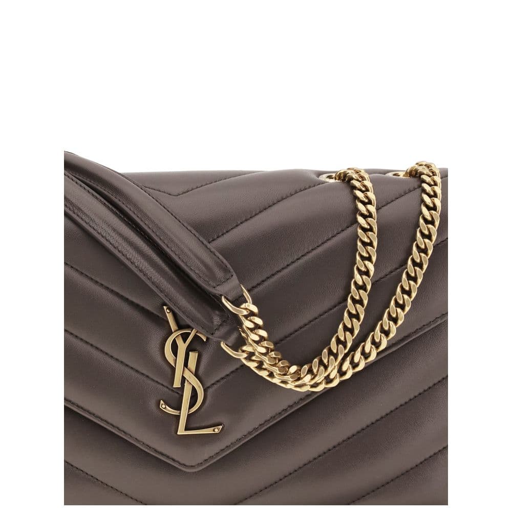 Saint Laurent Gray Lamb Ovis Aries Aries Shoulder Bag - 4