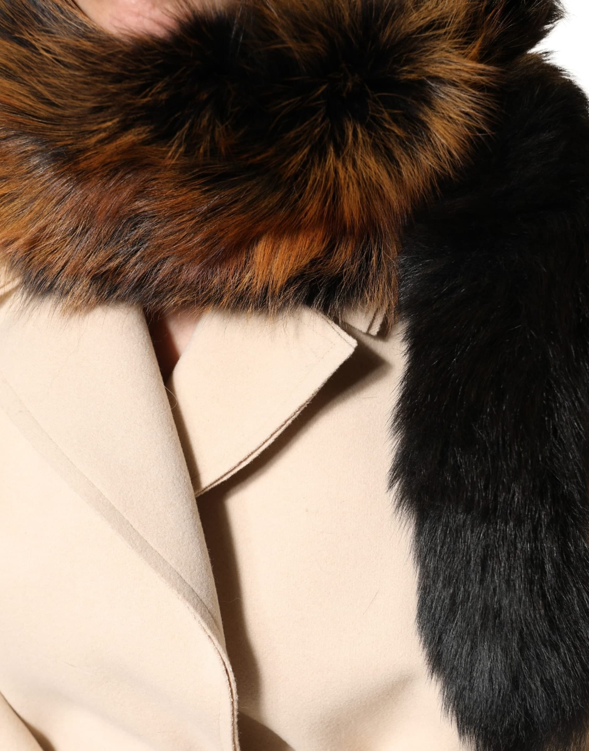Dolce & Gabbana Brown Red Fox Fur Neck Warmer Winter Scarf - 5