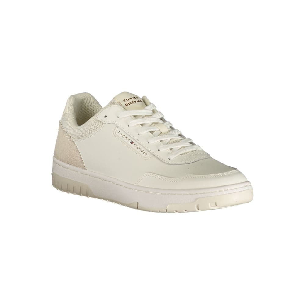 Tommy Hilfiger White Polyurethane Men's Sneaker - 2
