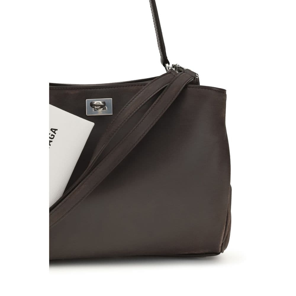 Balenciaga Brown Calf Leather Bos Taurus Shoulder Bag - 4