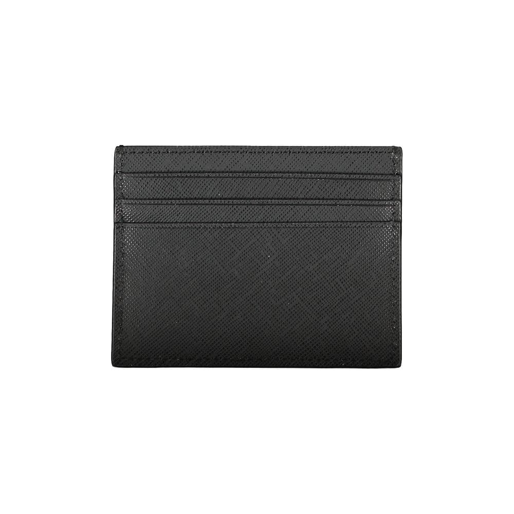 Tommy Hilfiger Black Leather Men Wallet - 2