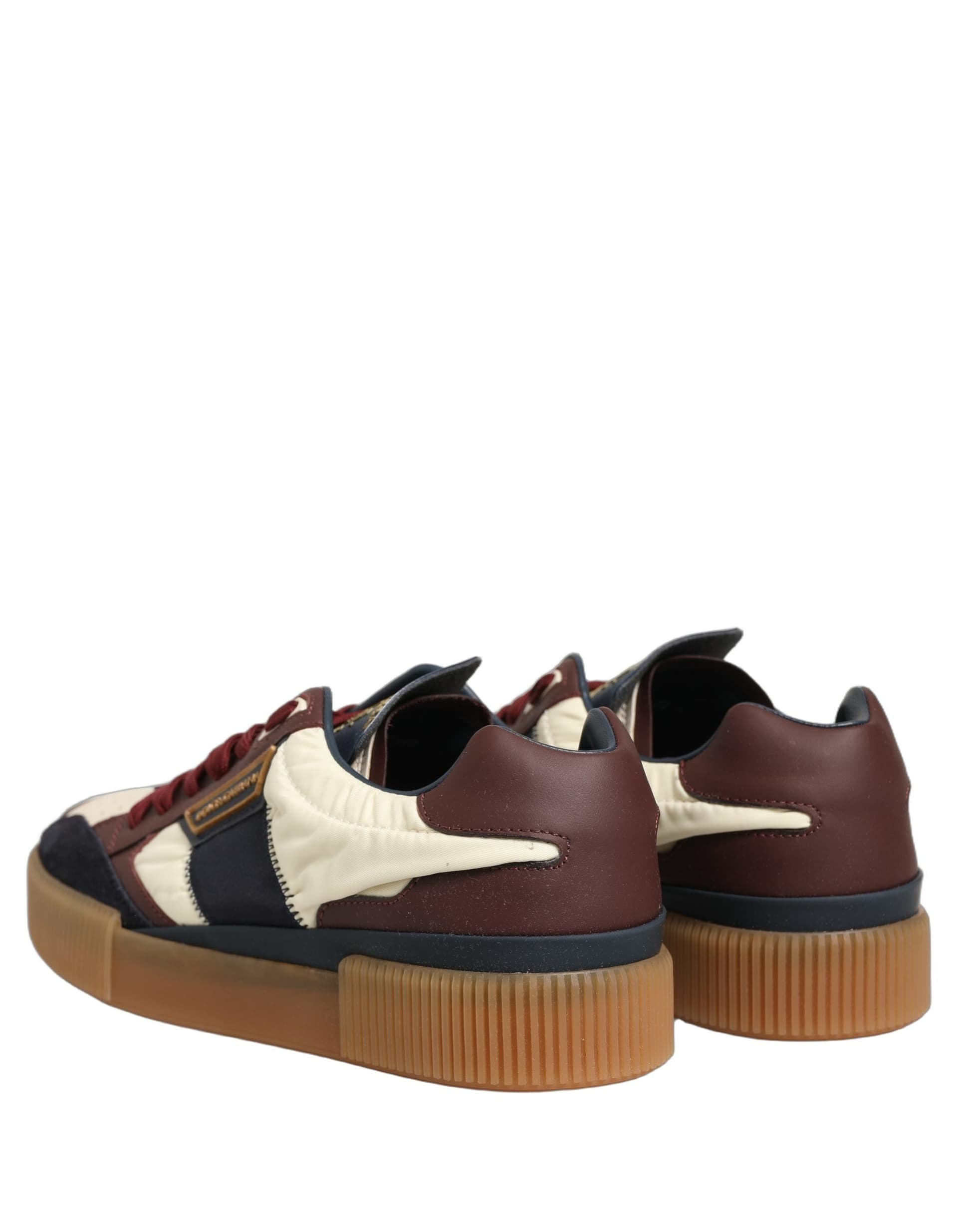 Dolce & Gabbana Multicolor Leather MIAMI Low Top Men Sneakers Shoes - 4