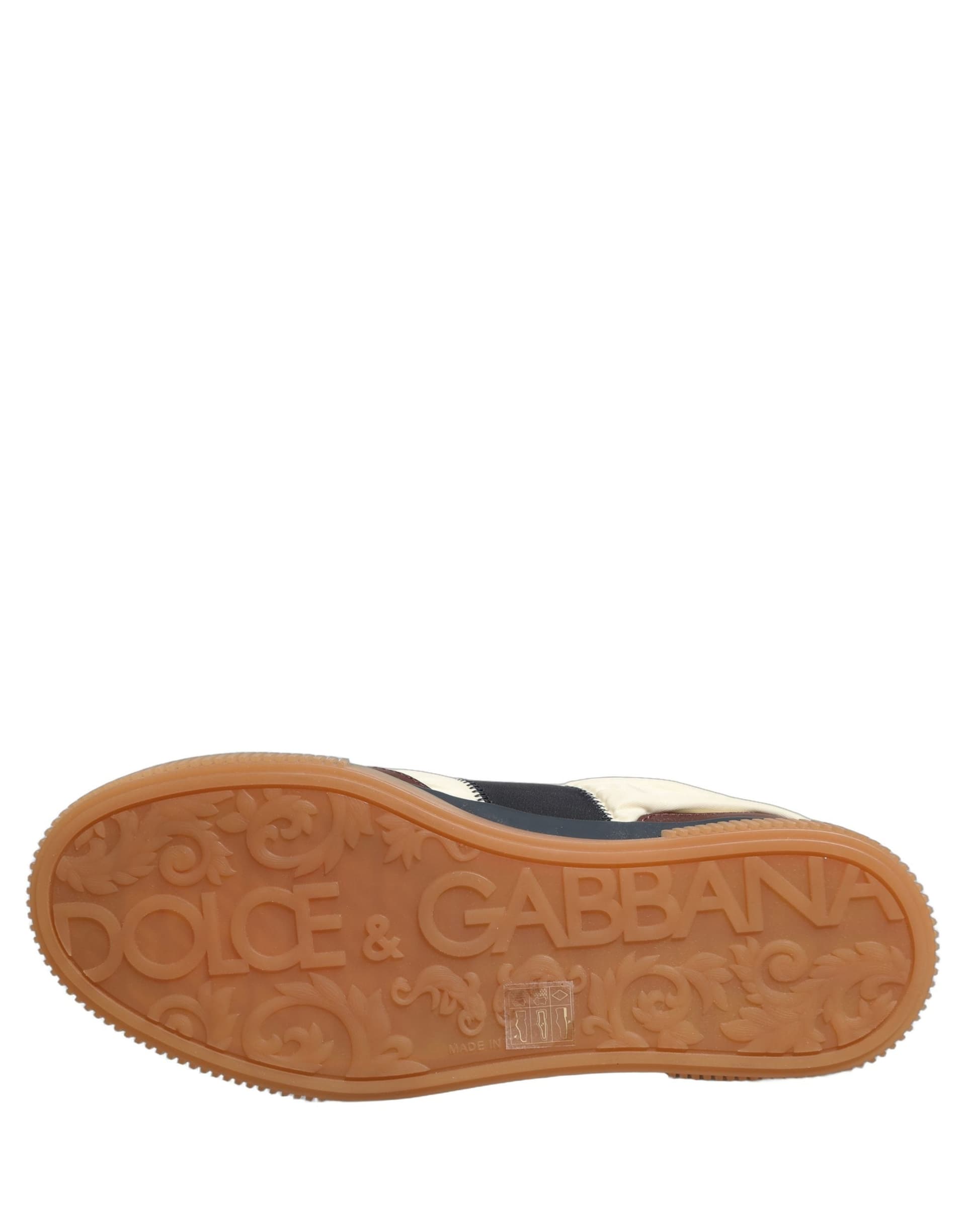Dolce & Gabbana Multicolor Leather MIAMI Low Top Men Sneakers Shoes - 8