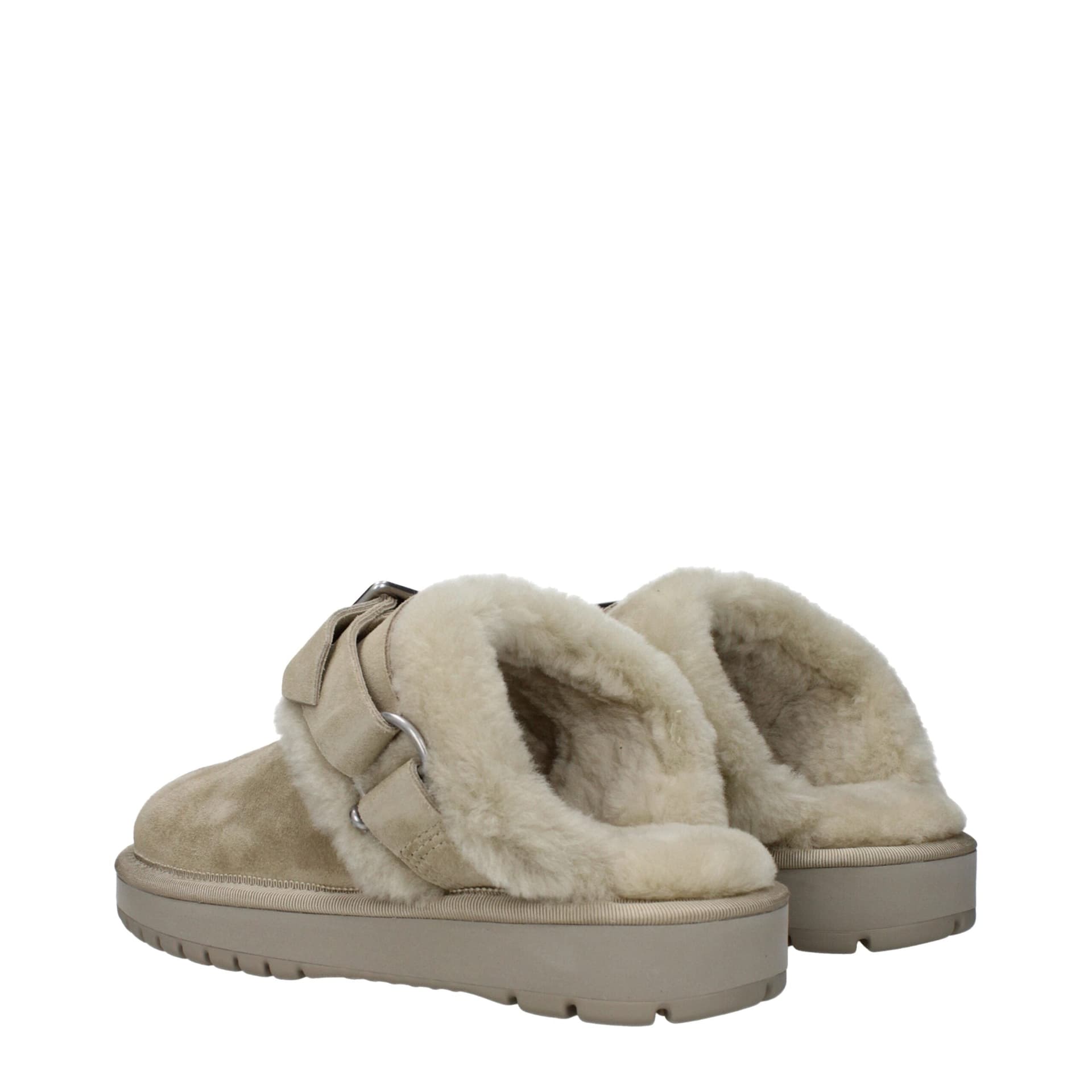 Burberry Green Leather Slippers - 4