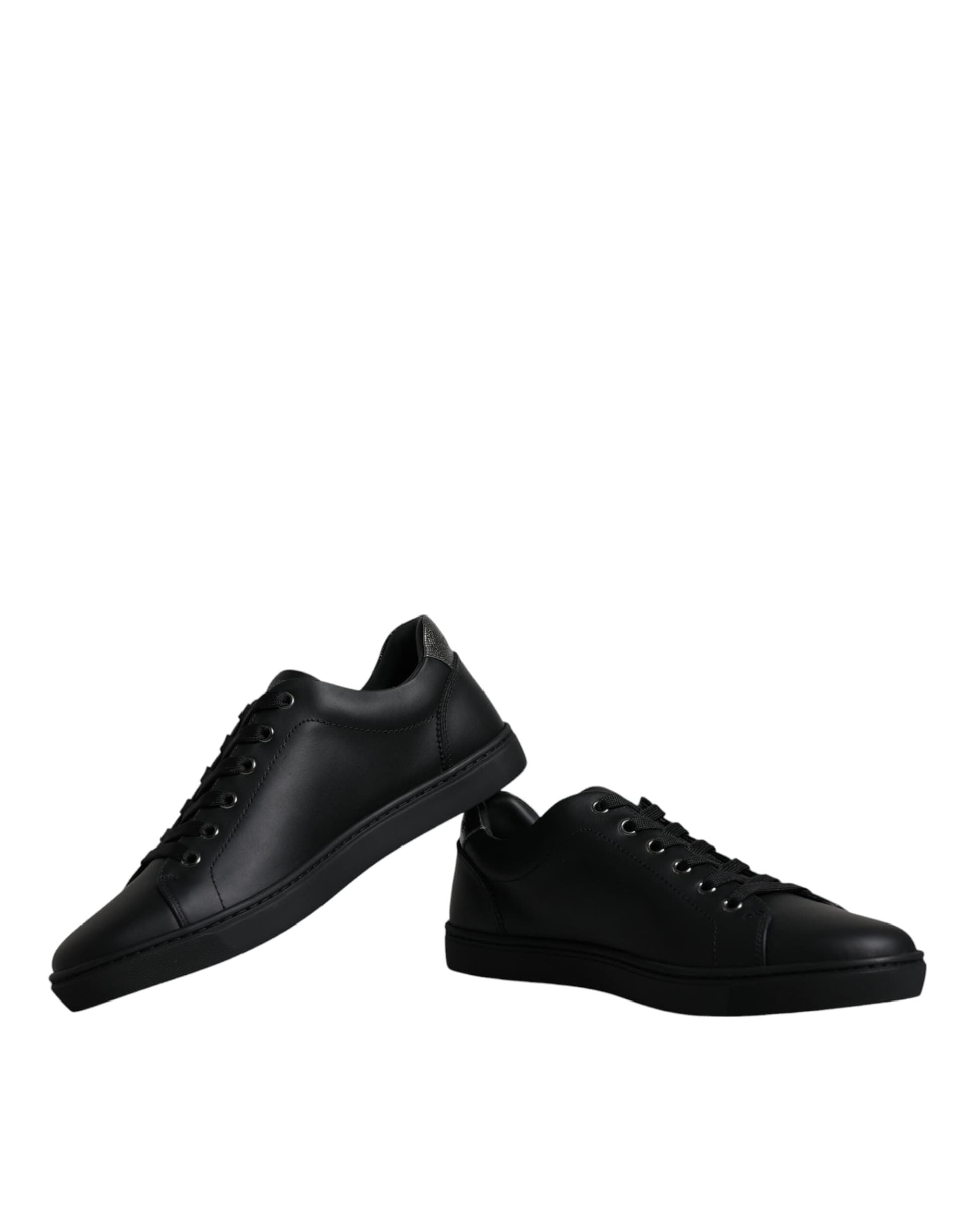 Dolce & Gabbana Black London Sacred Heart Men Sneakers Shoes - 5