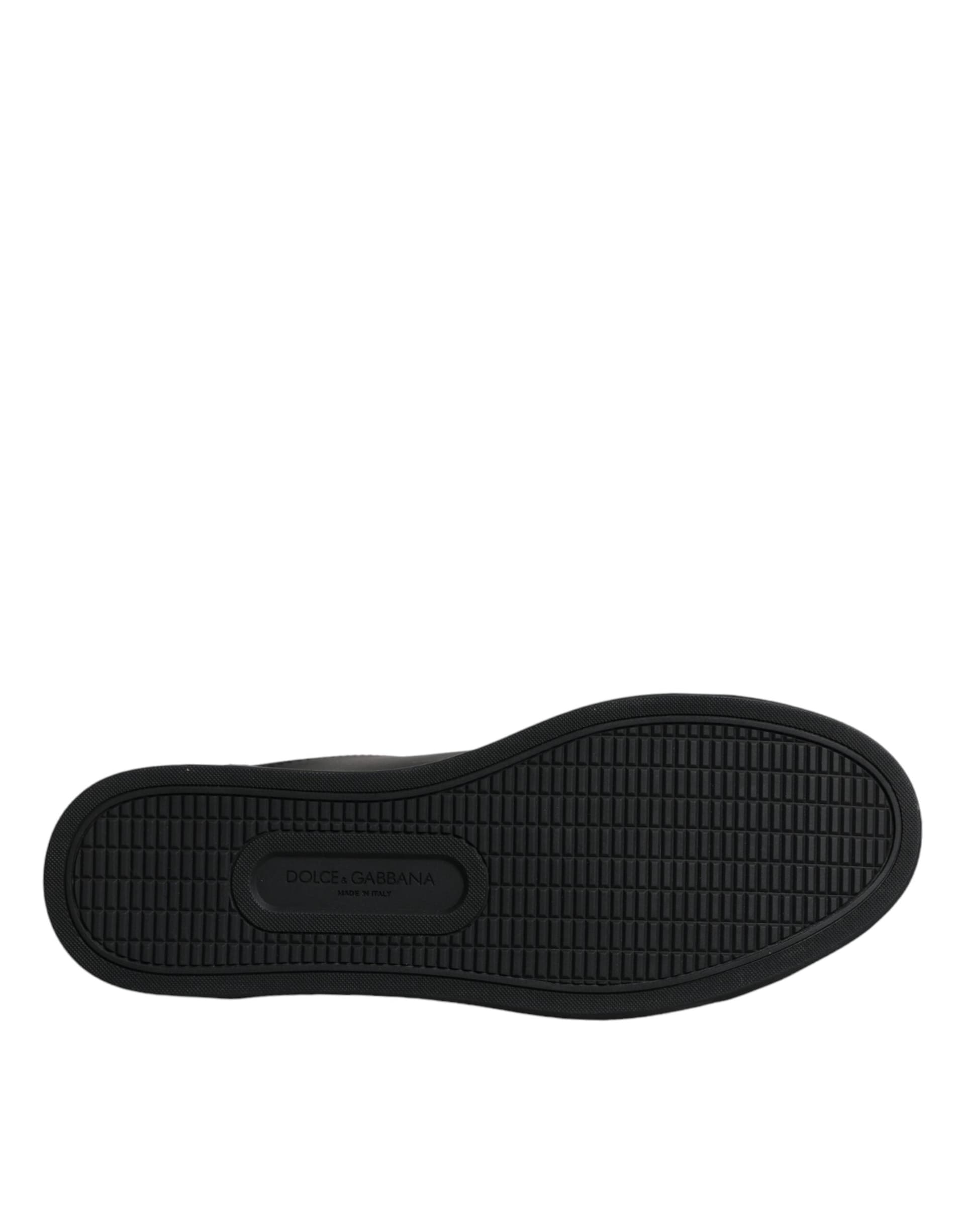 Dolce & Gabbana Black London Sacred Heart Men Sneakers Shoes - 6
