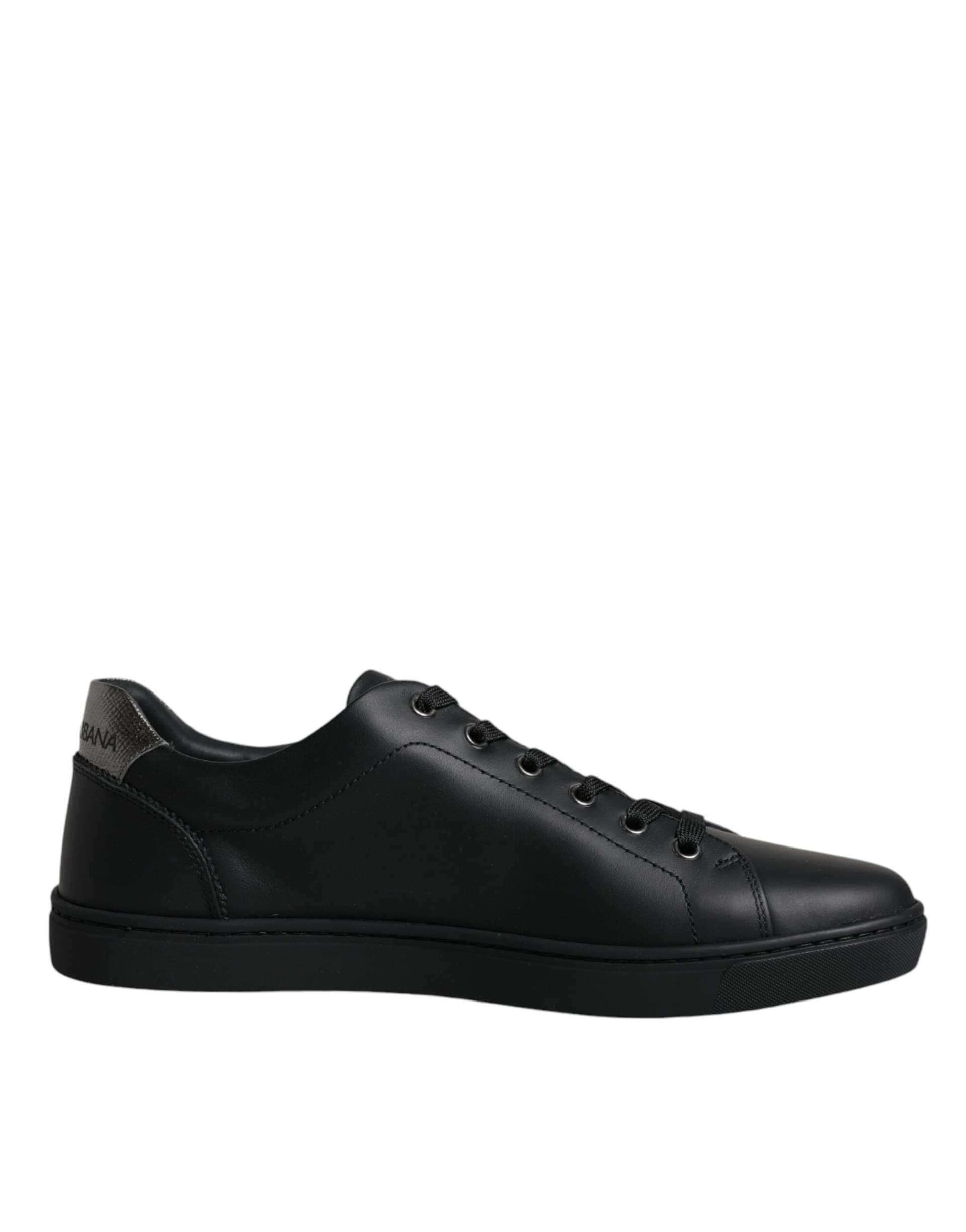 Dolce & Gabbana Black London Sacred Heart Men Sneakers Shoes - 7