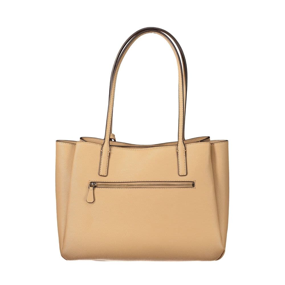 Guess Jeans Beige Polyurethane Womens Bag - 2