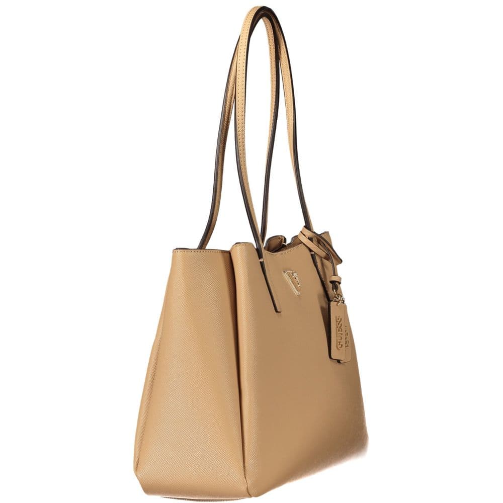 Guess Jeans Beige Polyurethane Womens Bag - 3