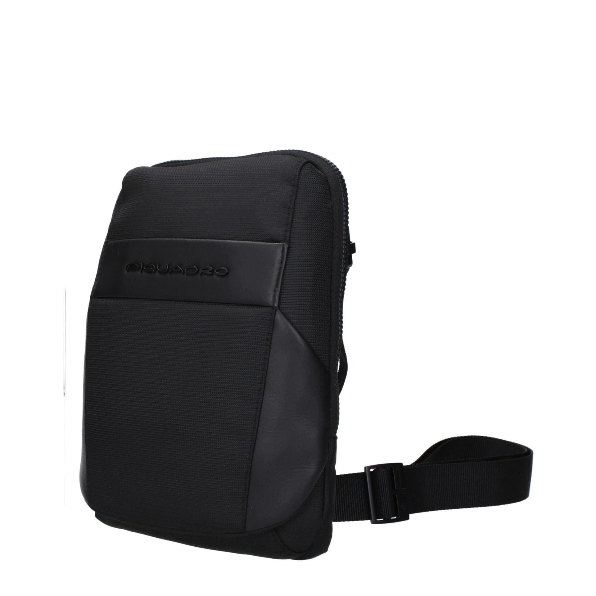 Piquadro Black Fabric Crossbody Bag - 2