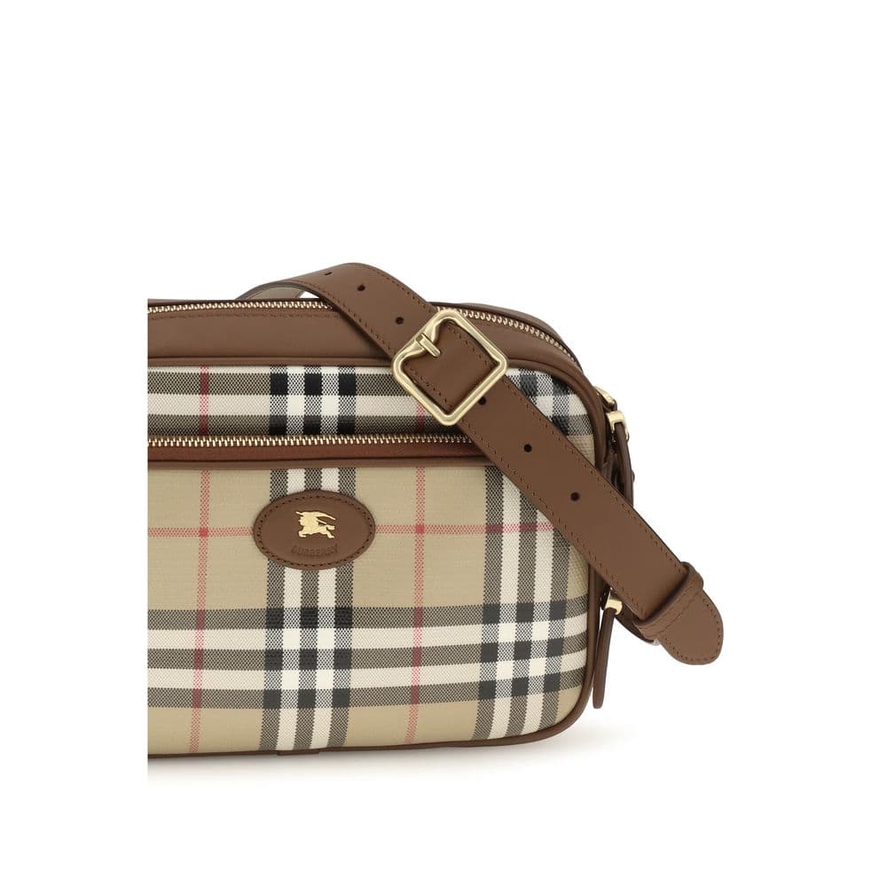 Burberry Beige Cotton Shoulder Bag - 4
