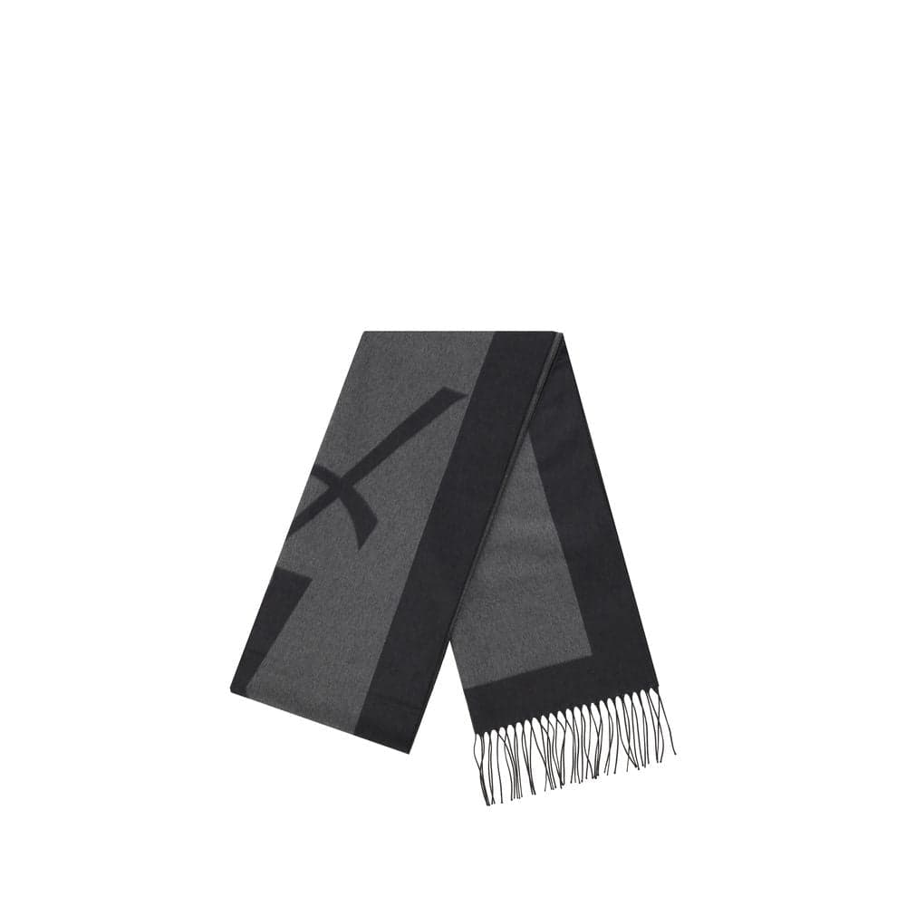 Saint Laurent Gray Silk Scarf - 2
