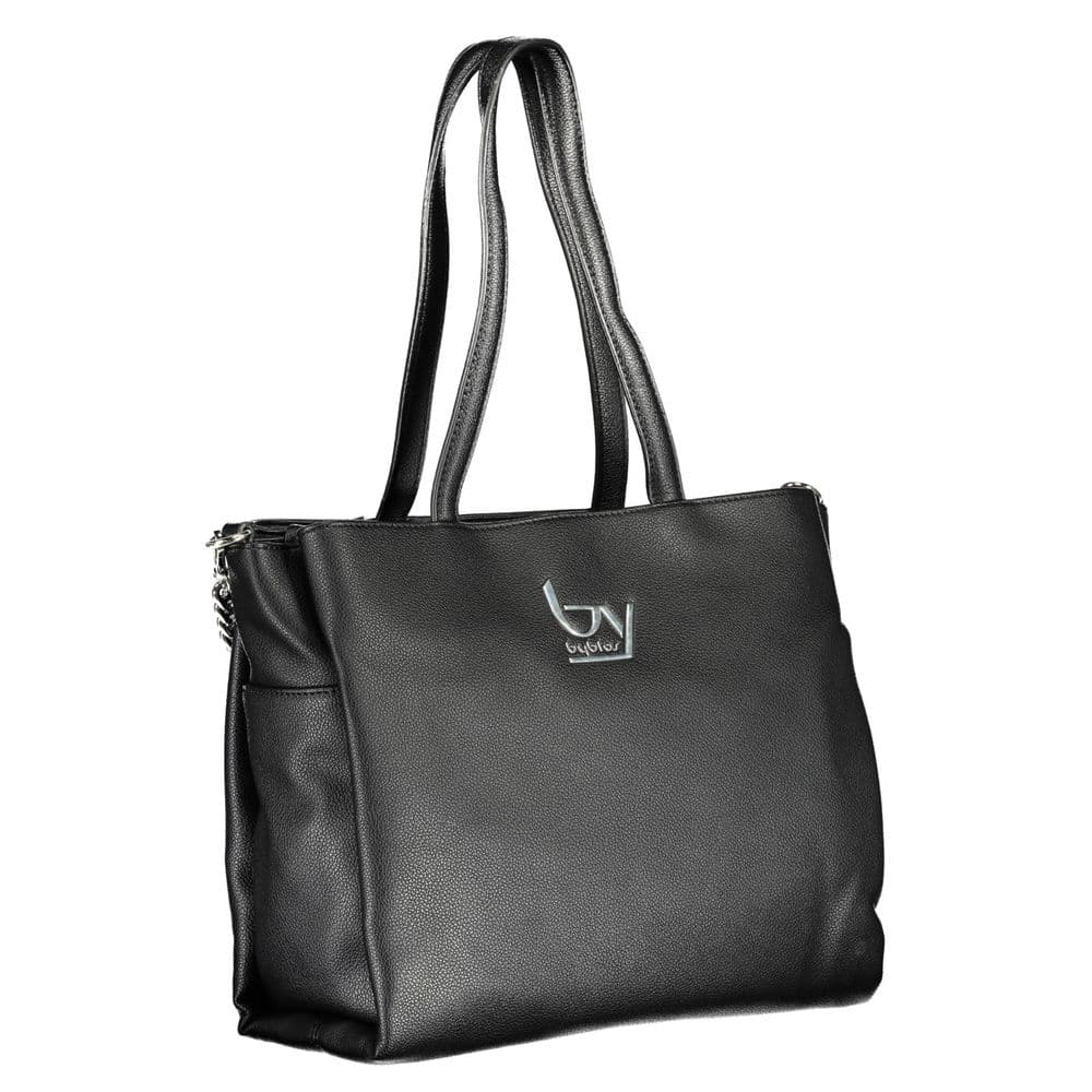 BYBLOS Black Polyurethane Women's Handbag - 3