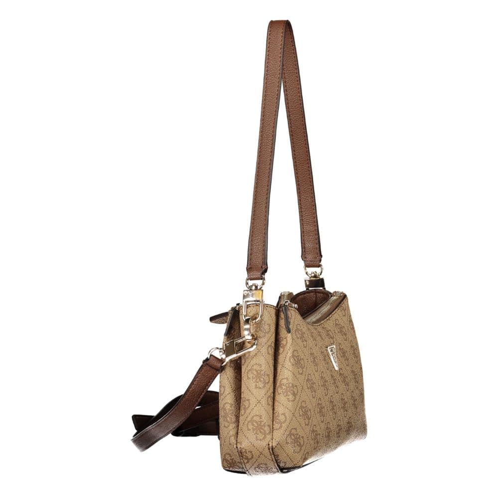 Guess Jeans Beige Polyurethane Women's Bag - 3