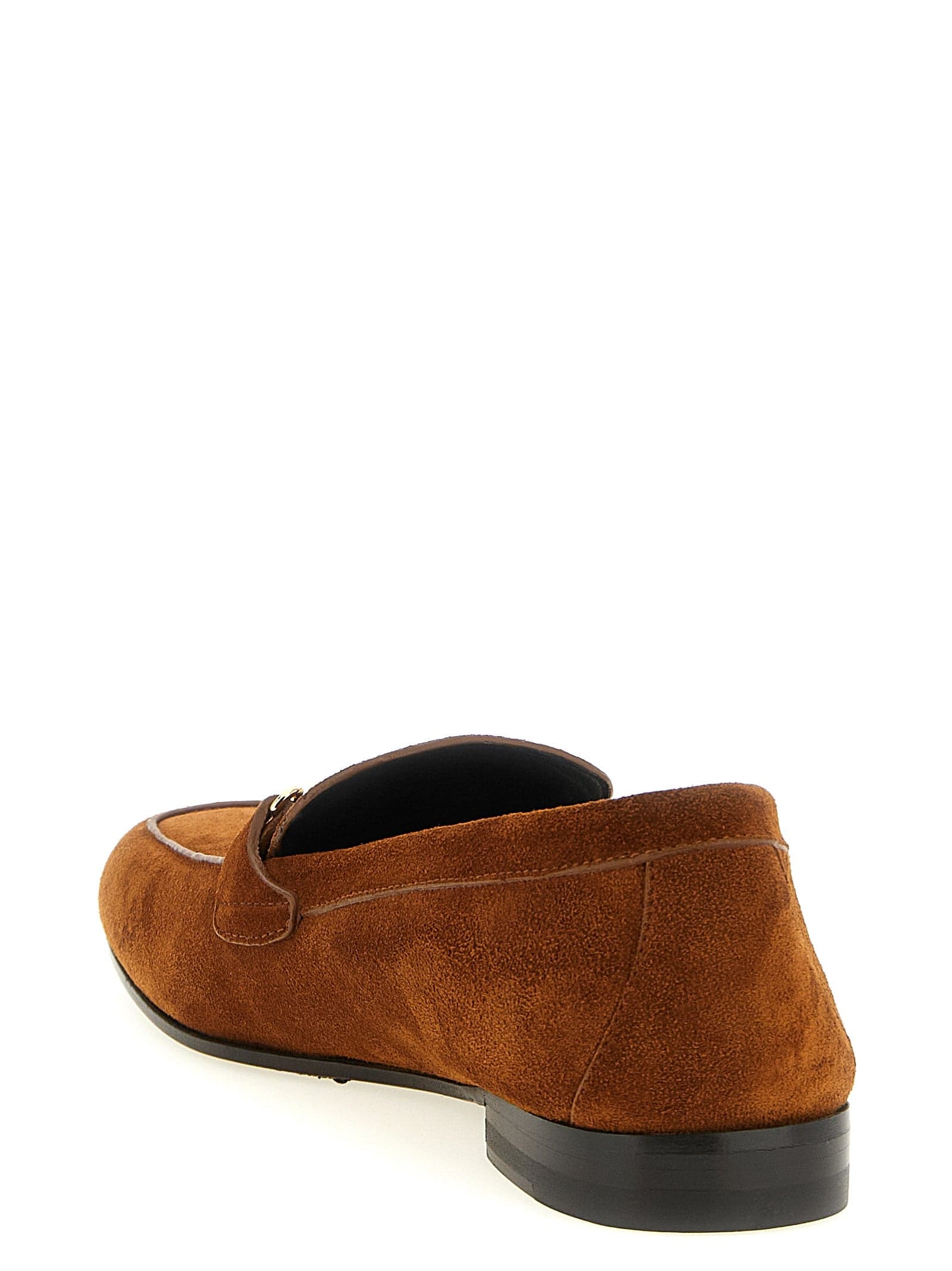 Versace Brown Calfskin Slip-On Loafers - 3