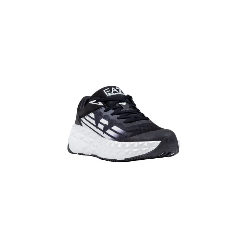 EA7 Emporio Armani Black And White Polyester Athletic Sneakers - 2