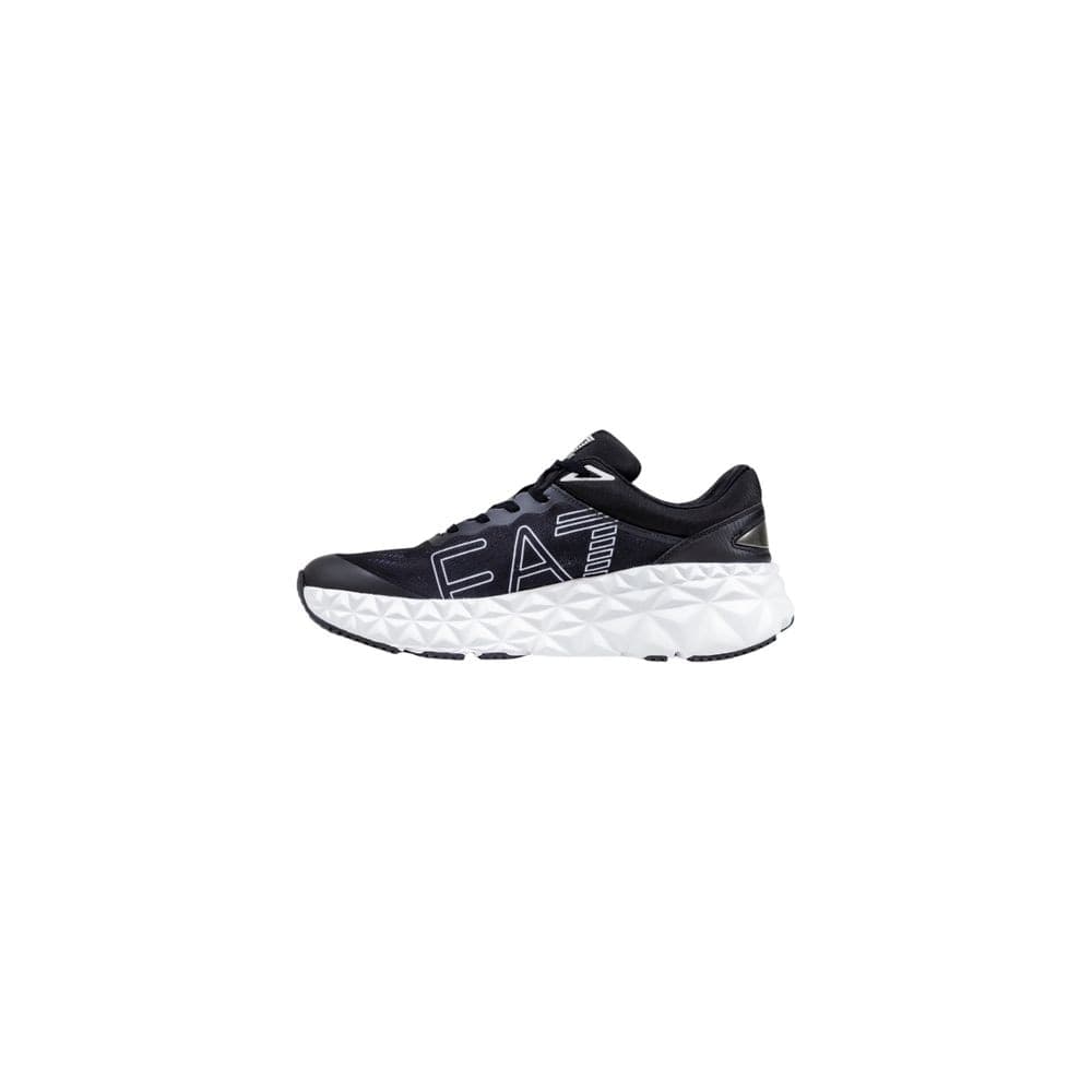 EA7 Emporio Armani Black And White Polyester Athletic Sneakers - 3