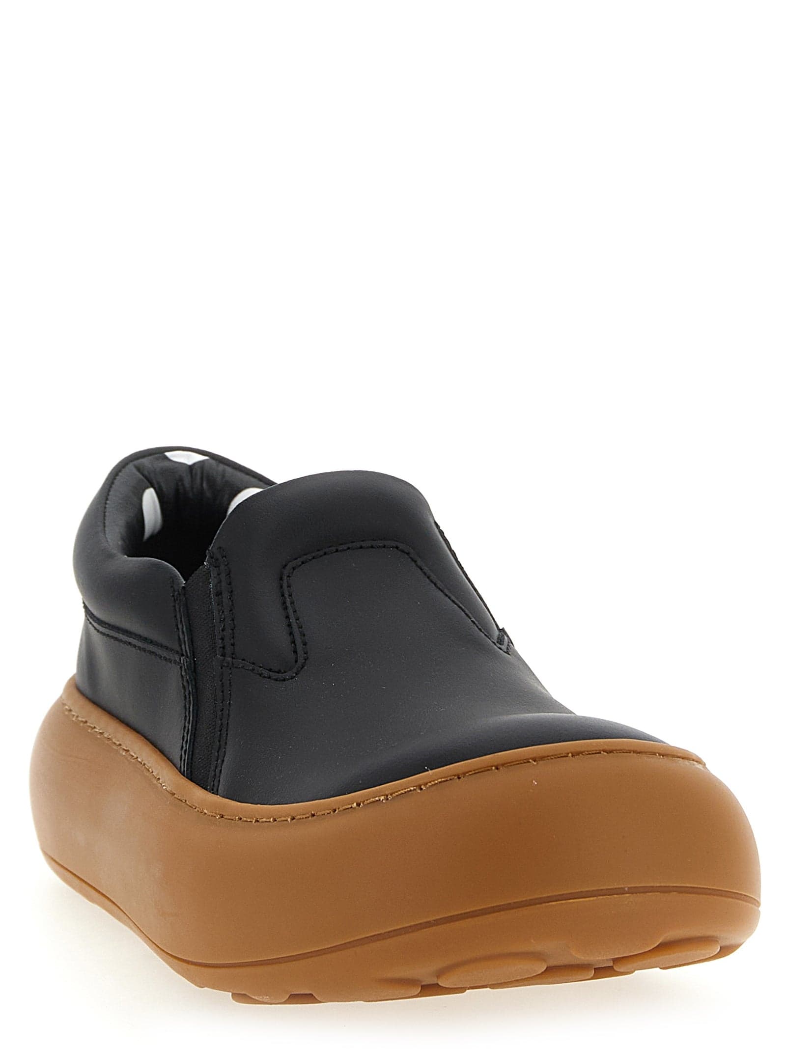 Moschino Black Leather Chunky Sneakers - 2