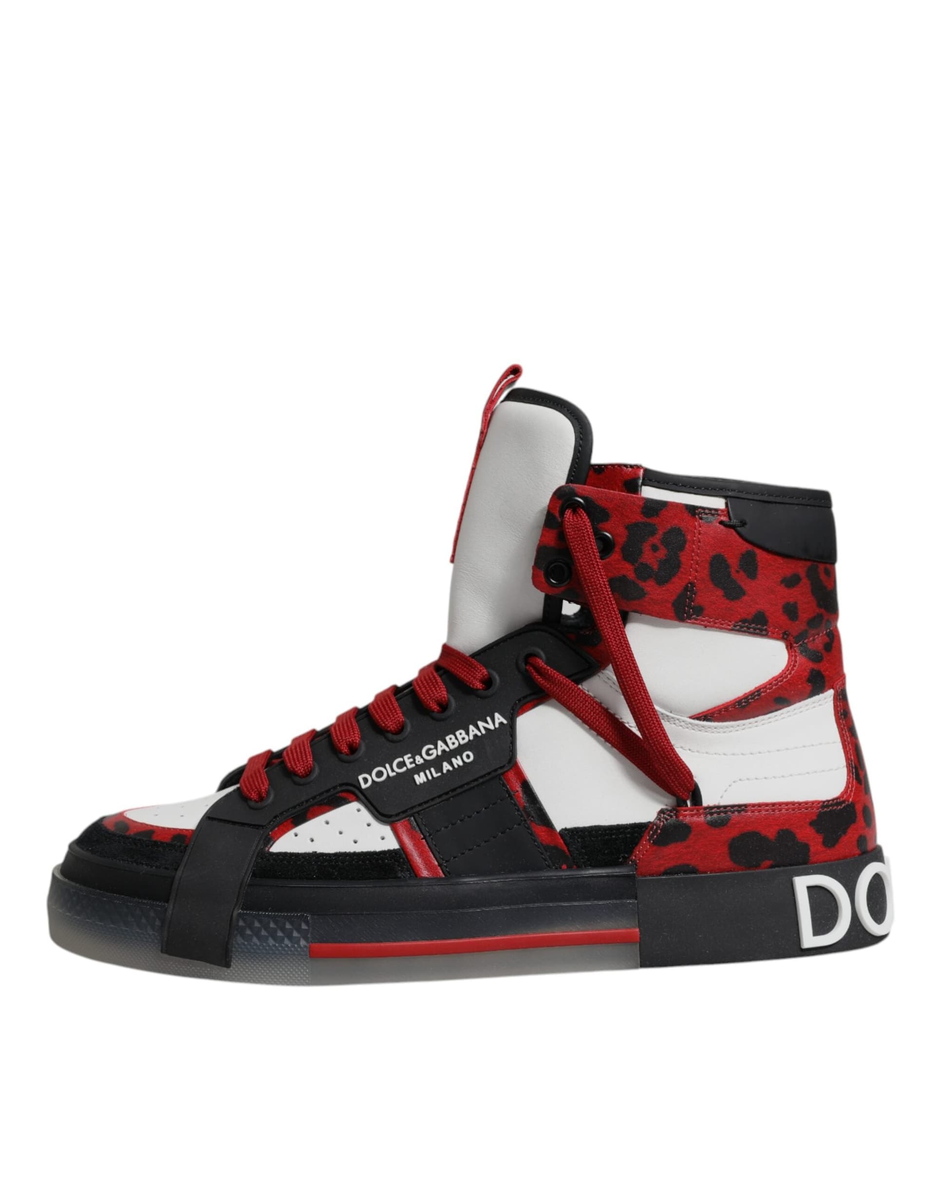 Dolce & Gabbana Multicolor Leather High Top Sneakers Shoes - 5