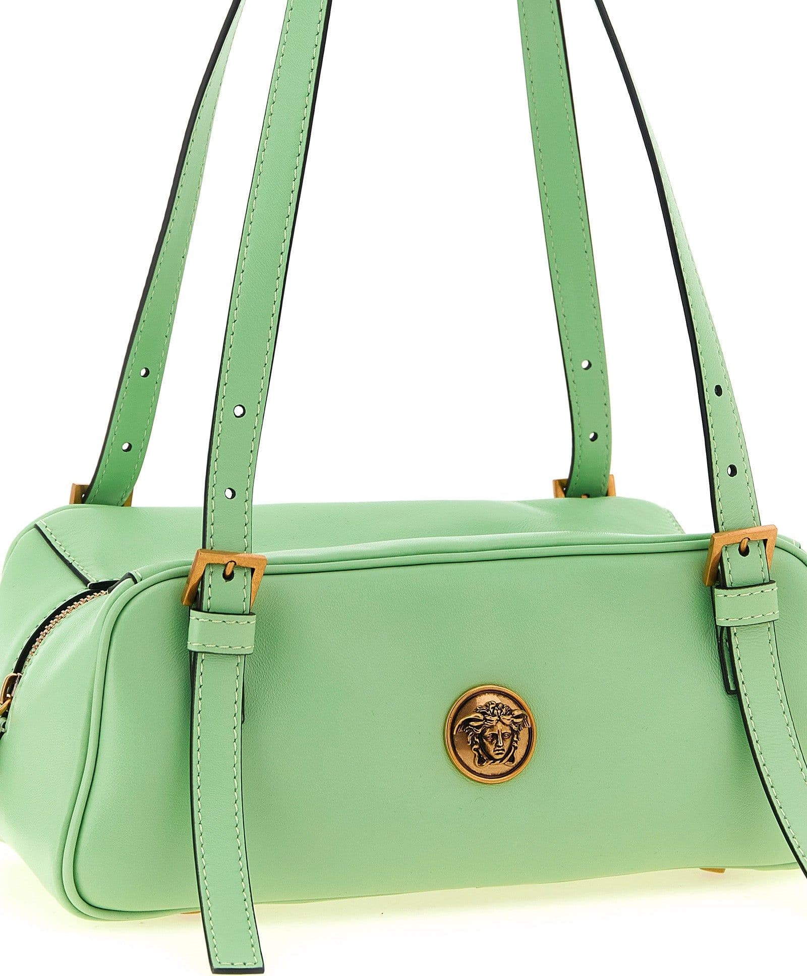 Versace Bicolor Lamb Leather Shoulder Bag - 3
