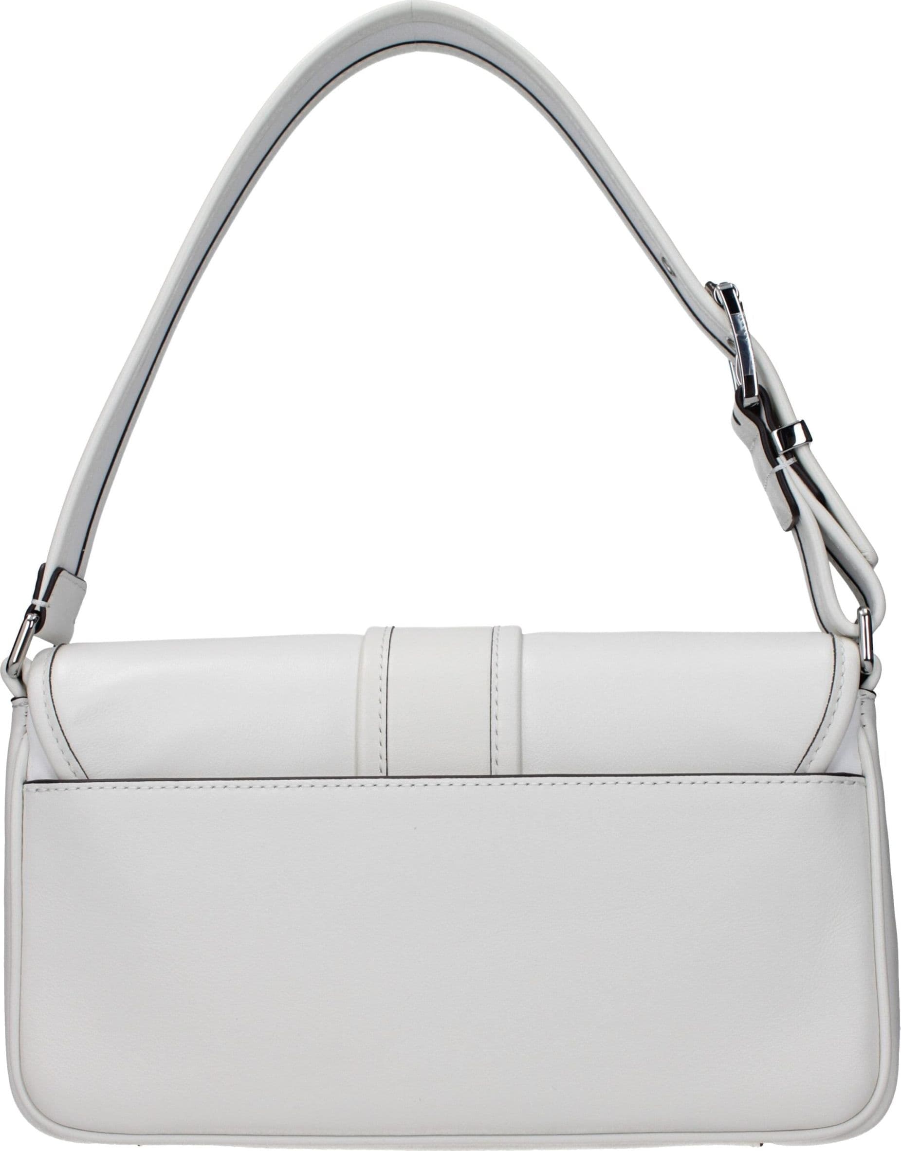 Michael Kors White Leather Shoulder Bag - 3