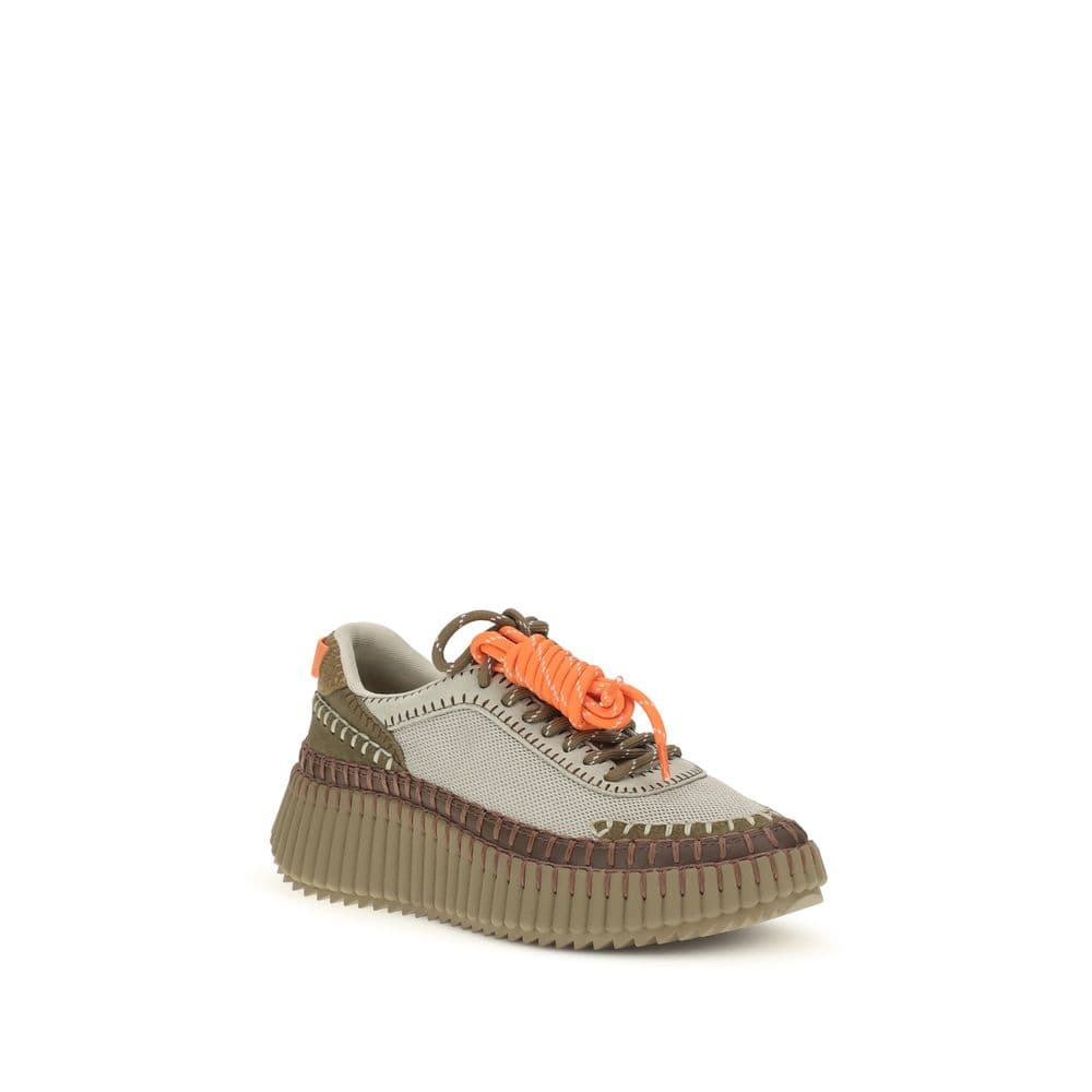 Chloé Bicolor Polyurethane Athletic Sneakers - 2