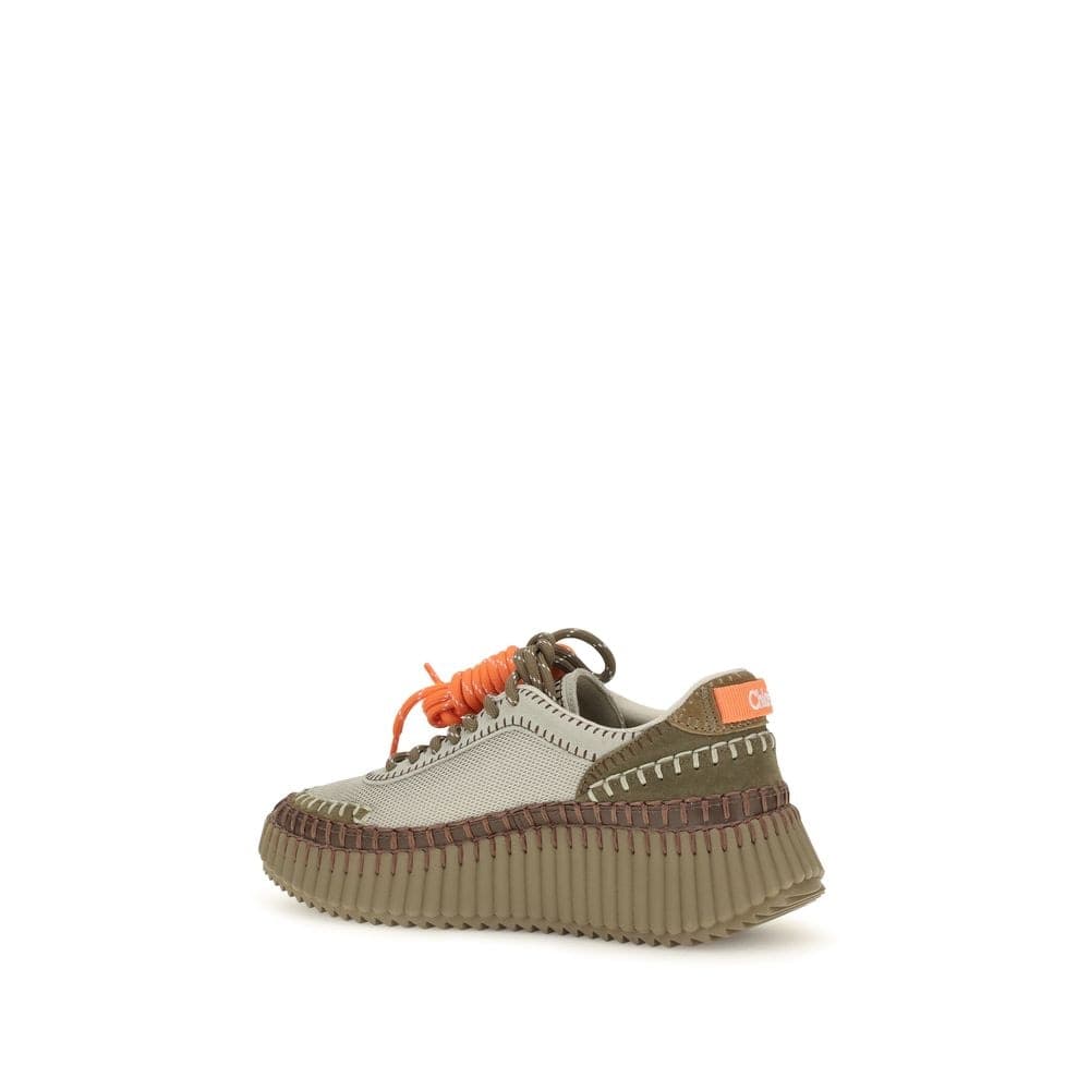 Chloé Bicolor Polyurethane Athletic Sneakers - 3